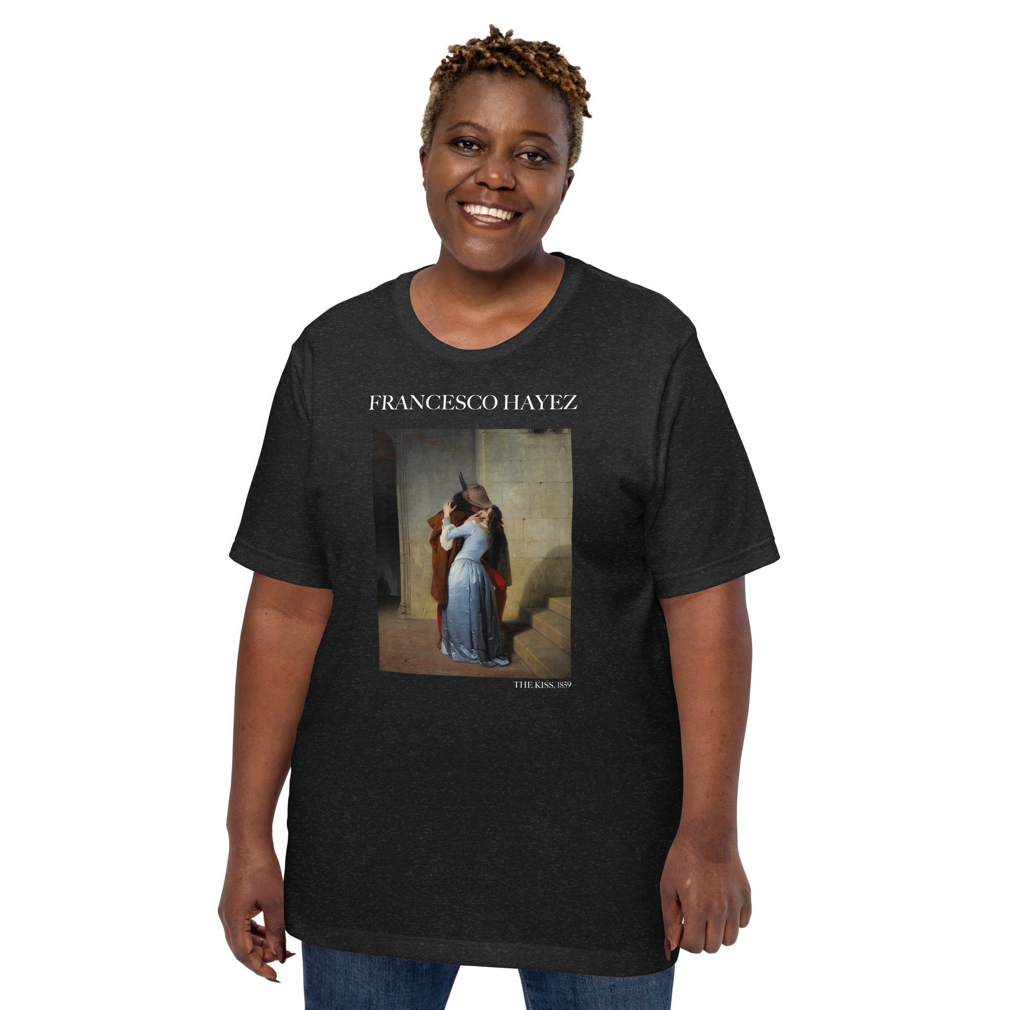 Francesco Hayez 'The Kiss' Famous Painting T-Shirt | Unisex Classic Art Tee