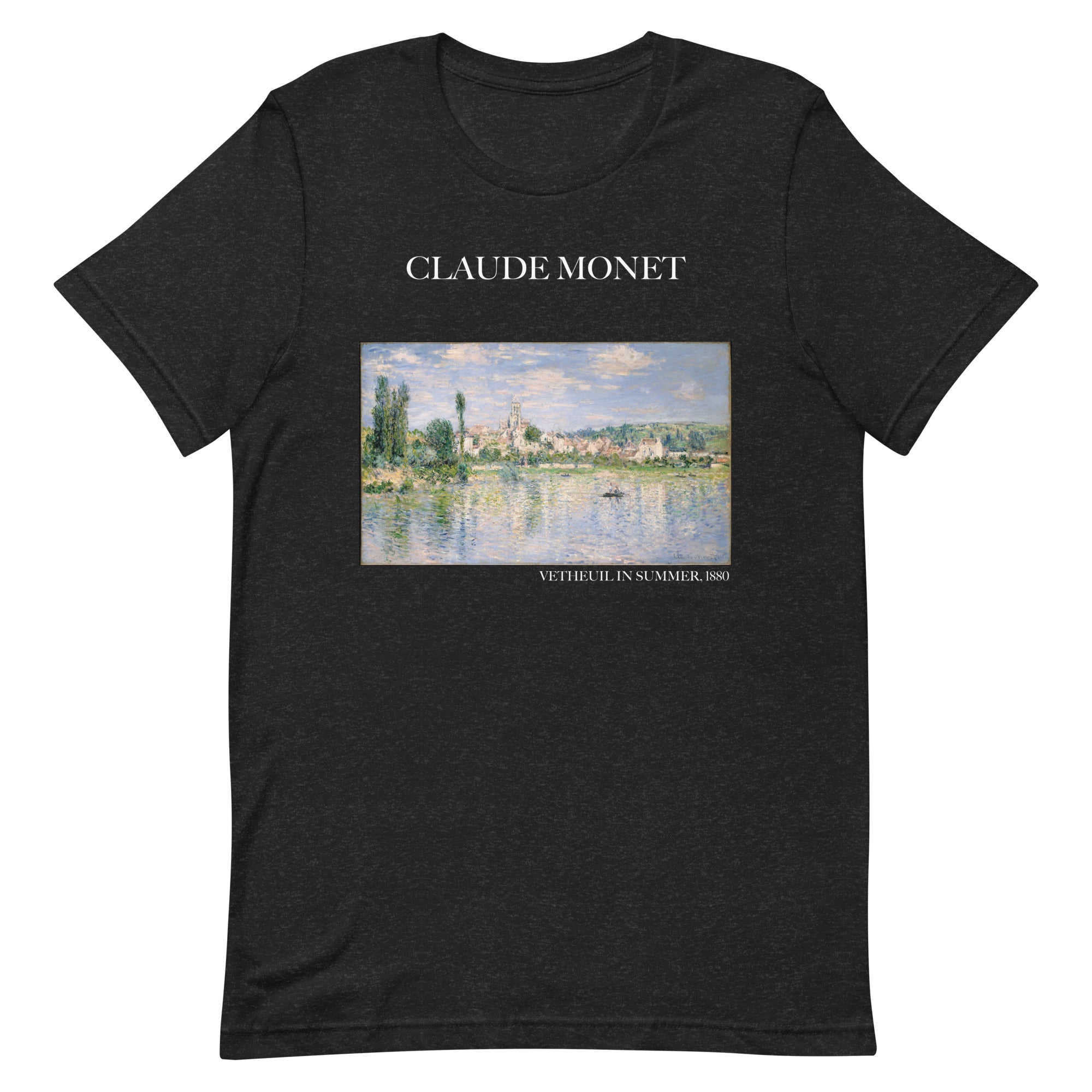 Claude Monet 'Vetheuil im Sommer' Berühmtes Gemälde T-Shirt | Unisex Klassisches Kunst-T-Shirt