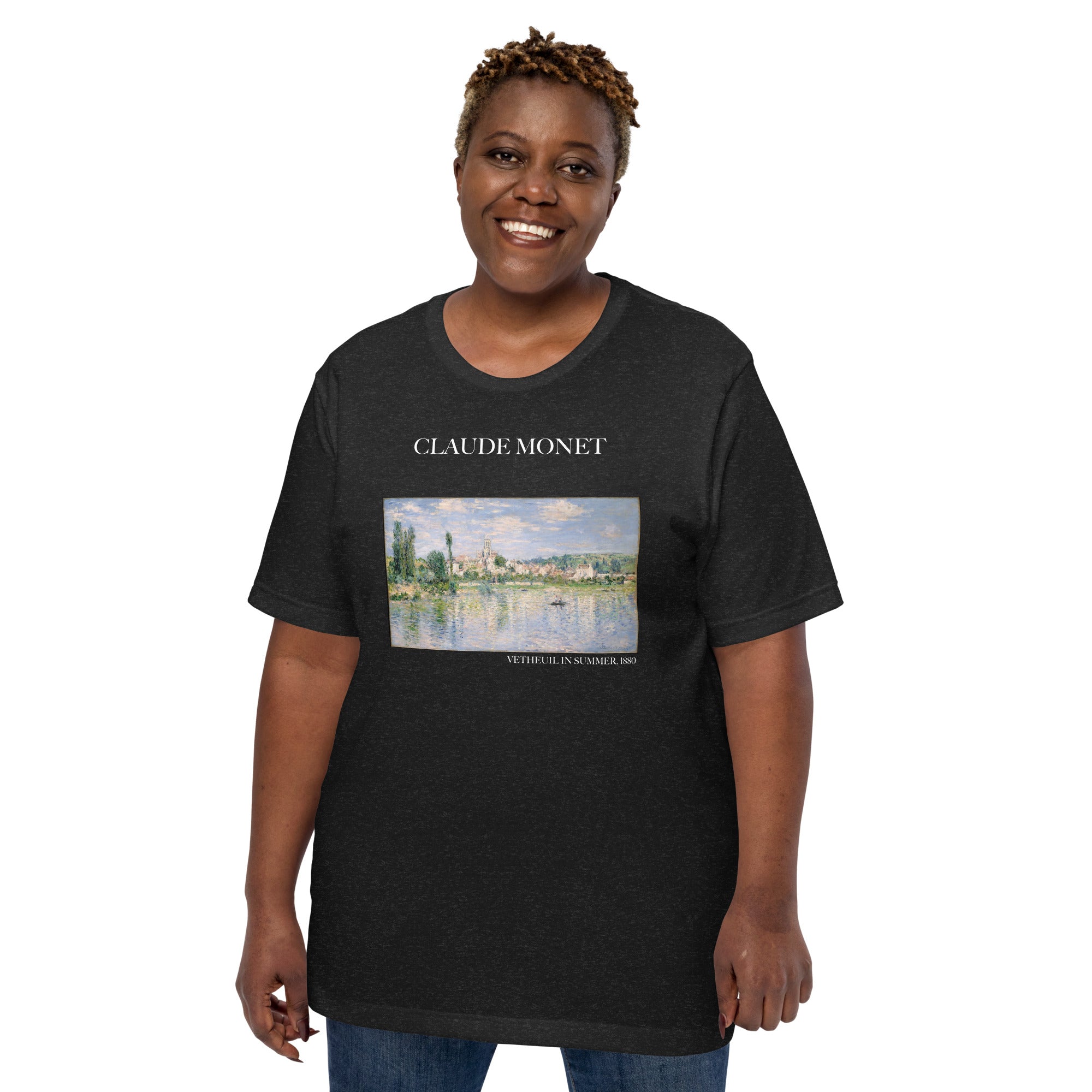 Claude Monet 'Vetheuil im Sommer' Berühmtes Gemälde T-Shirt | Unisex Klassisches Kunst-T-Shirt