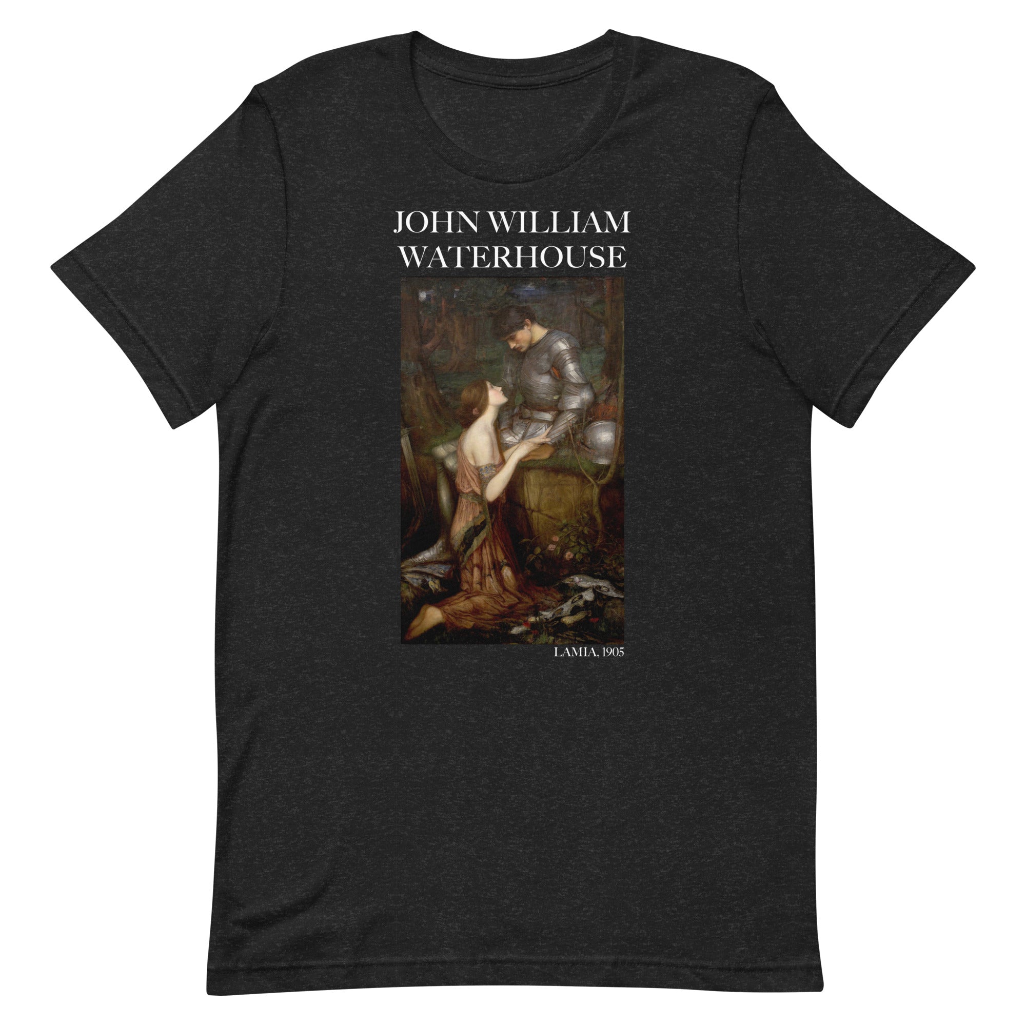 T-Shirt mit berühmtem Gemälde „Lamia“ von John William Waterhouse | Unisex-T-Shirt im klassischen Kunststil