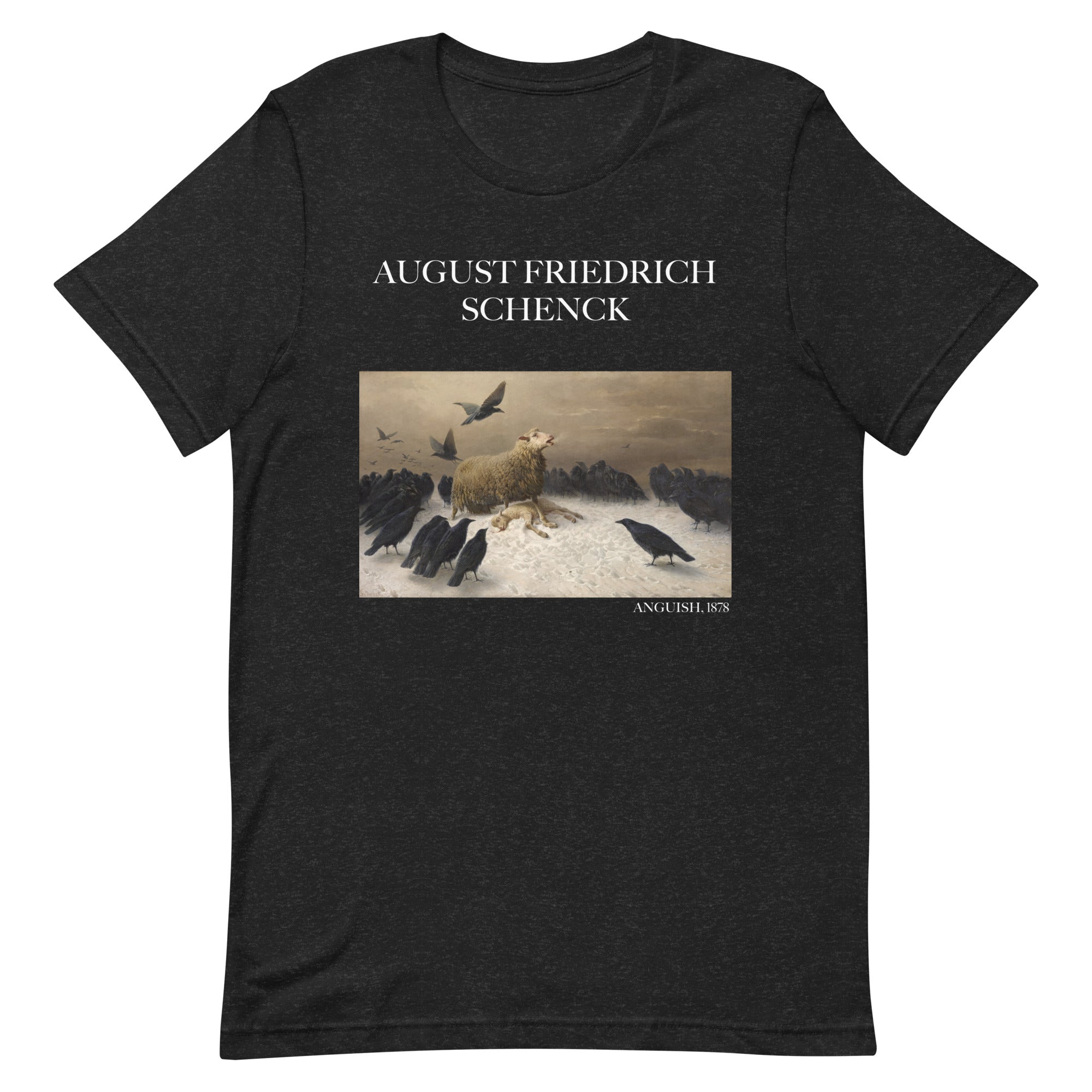 August Friedrich Schenck 'Anguish' Berühmtes Gemälde T-Shirt | Unisex Klassisches Kunst-T-Shirt