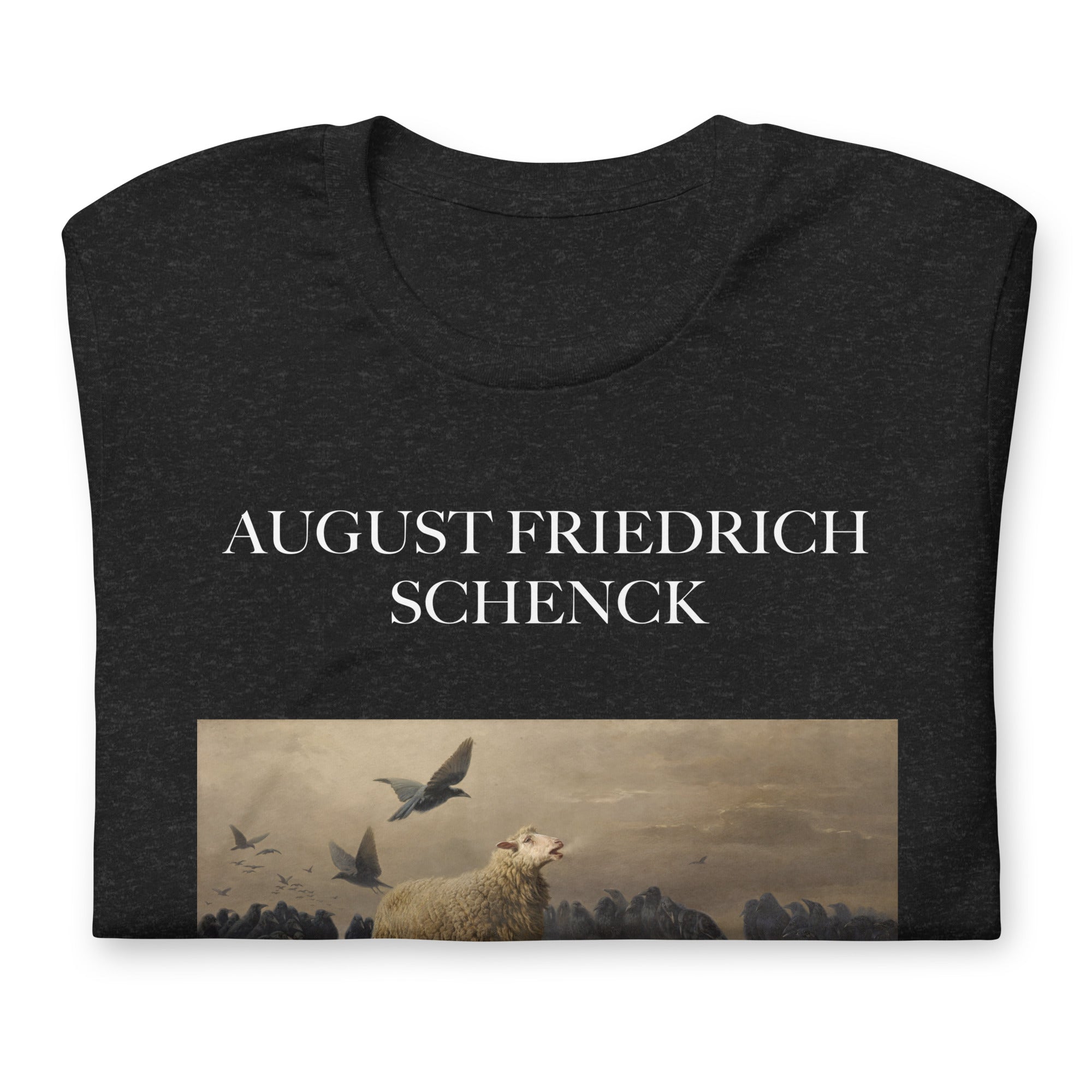 August Friedrich Schenck 'Anguish' Berühmtes Gemälde T-Shirt | Unisex Klassisches Kunst-T-Shirt