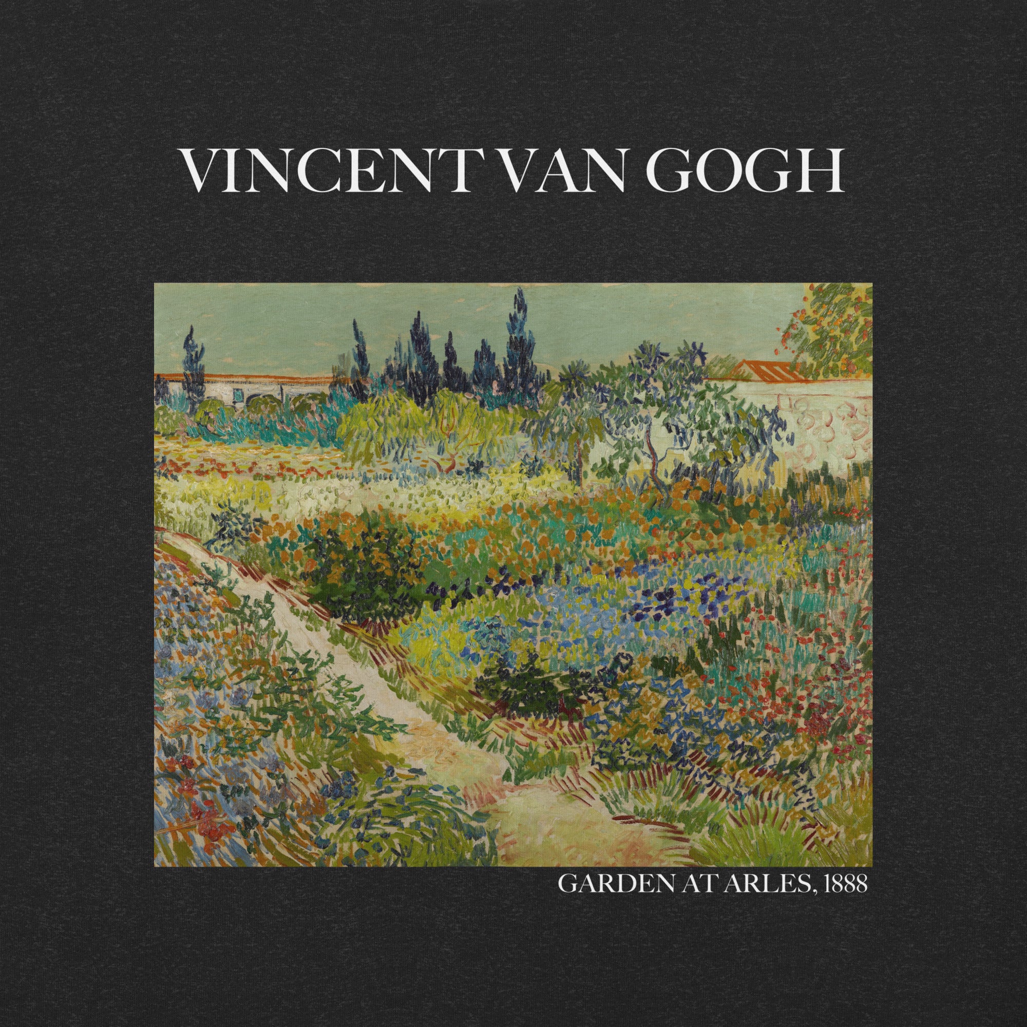 Vincent van Gogh 'Garden at Arles' Famous Painting T-Shirt | Unisex Classic Art Tee