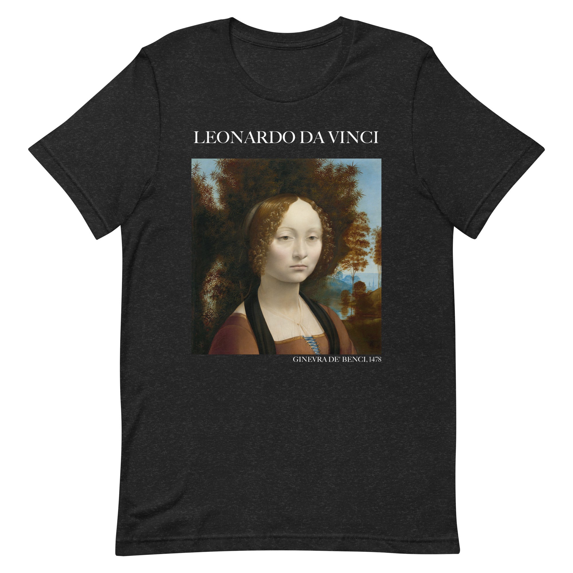 Leonardo da Vinci 'Ginevra de' Benci' Famous Painting T-Shirt | Unisex Classic Art Tee