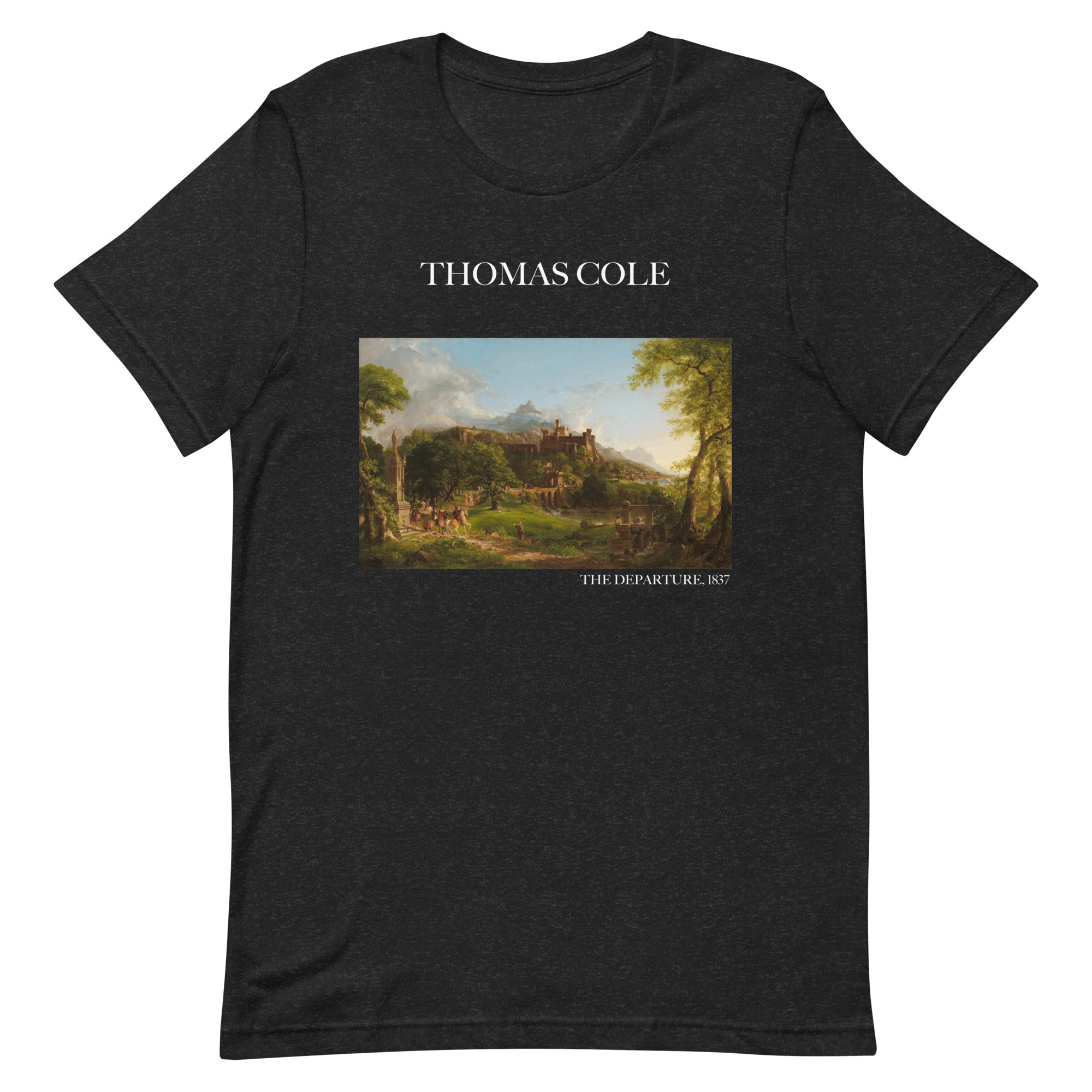 Thomas Cole T-Shirt mit berühmtem Gemälde „The Departure“ | Unisex-T-Shirt im klassischen Kunst-Stil