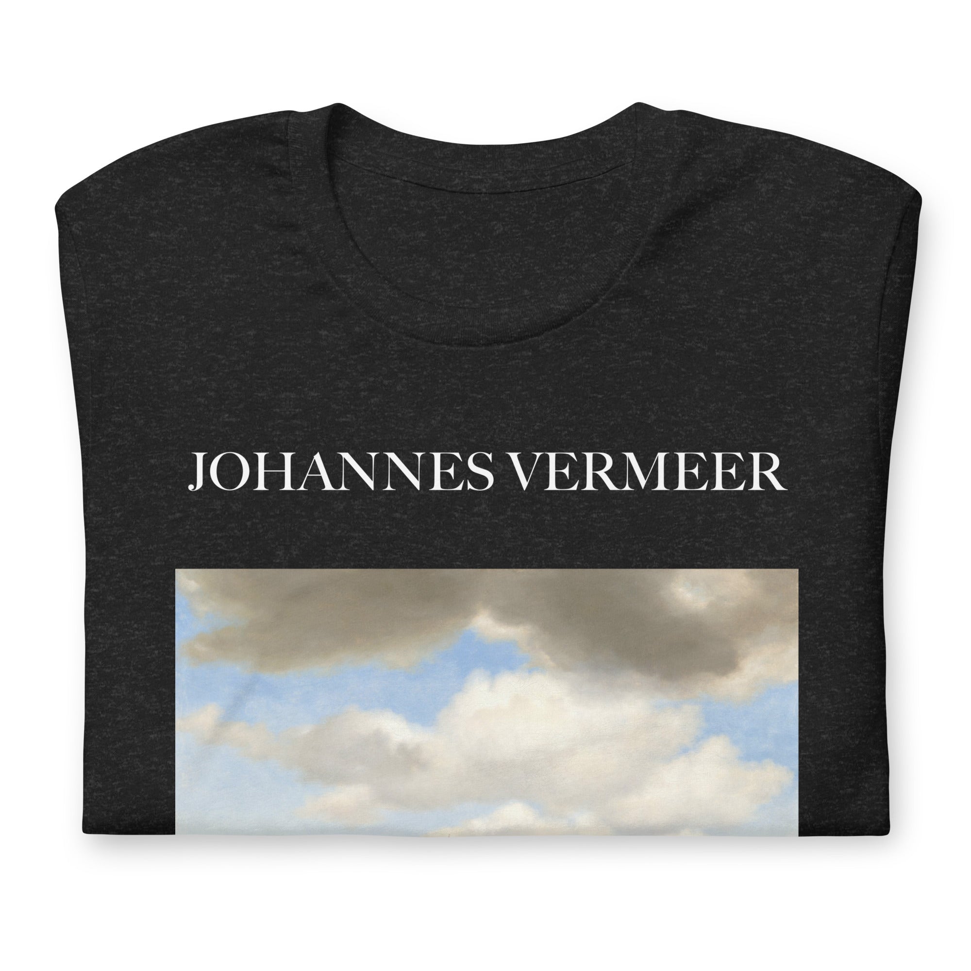 Johannes Vermeer 'Blick auf Delft' Berühmtes Gemälde T-Shirt | Unisex Klassisches Kunst-T-Shirt