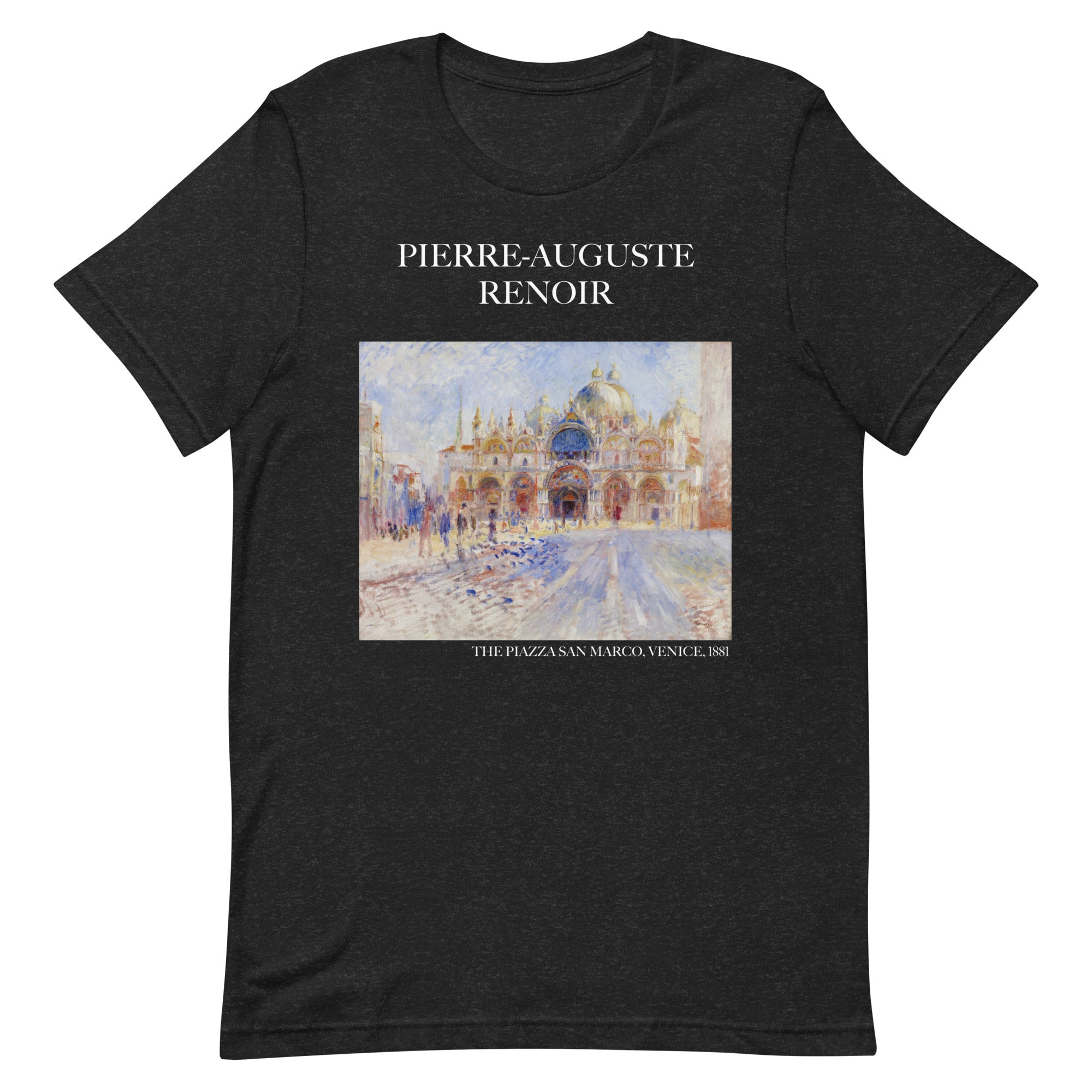 Pierre-Auguste Renoir 'The Piazza San Marco, Venice' Famous Painting T-Shirt | Unisex Classic Art Tee