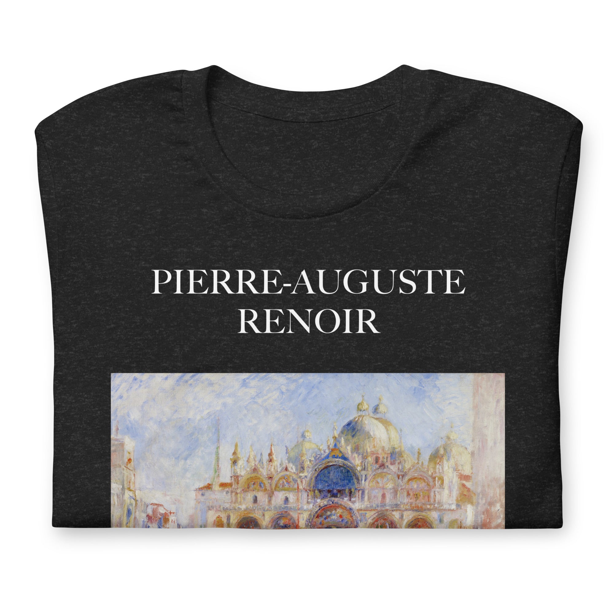 Pierre-Auguste Renoir 'The Piazza San Marco, Venice' Famous Painting T-Shirt | Unisex Classic Art Tee