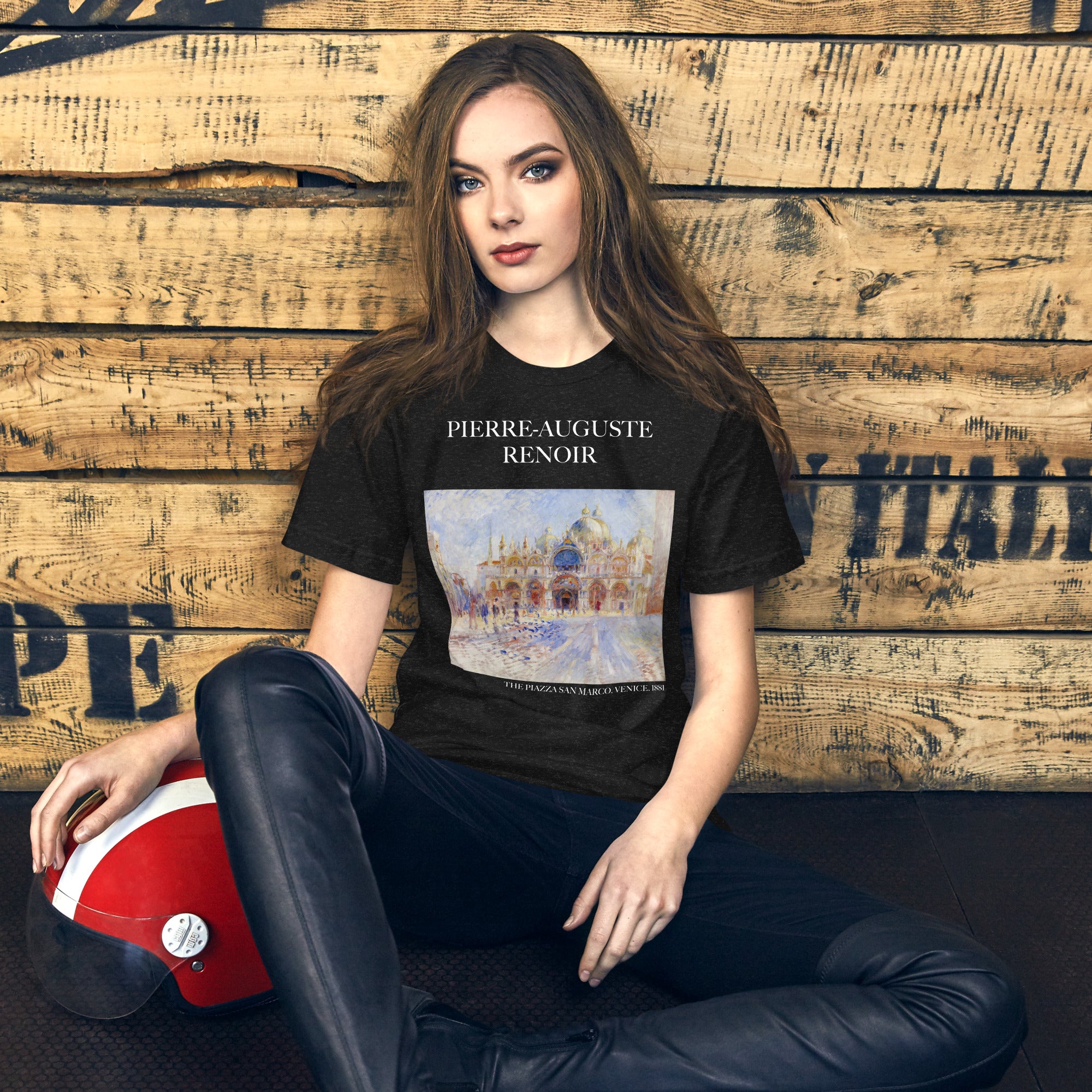 Pierre-Auguste Renoir 'The Piazza San Marco, Venice' Famous Painting T-Shirt | Unisex Classic Art Tee