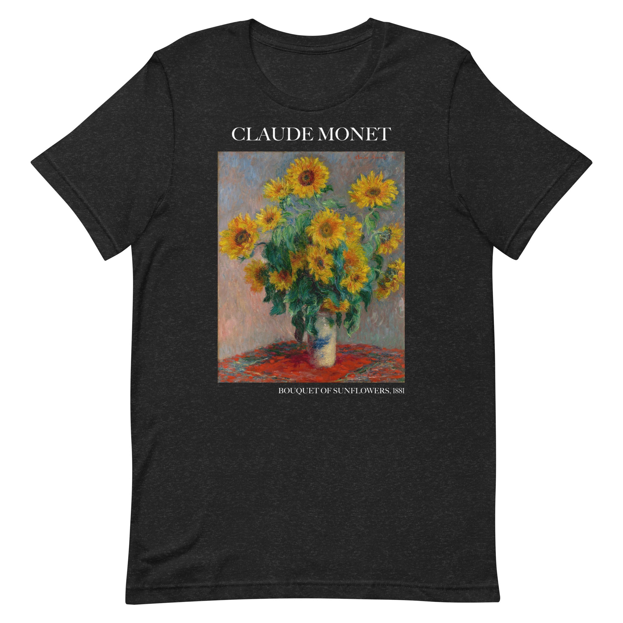 T-Shirt „Sonnenblumenstrauß“ von Claude Monet, berühmtes Gemälde, Unisex, klassisches Kunst-T-Shirt