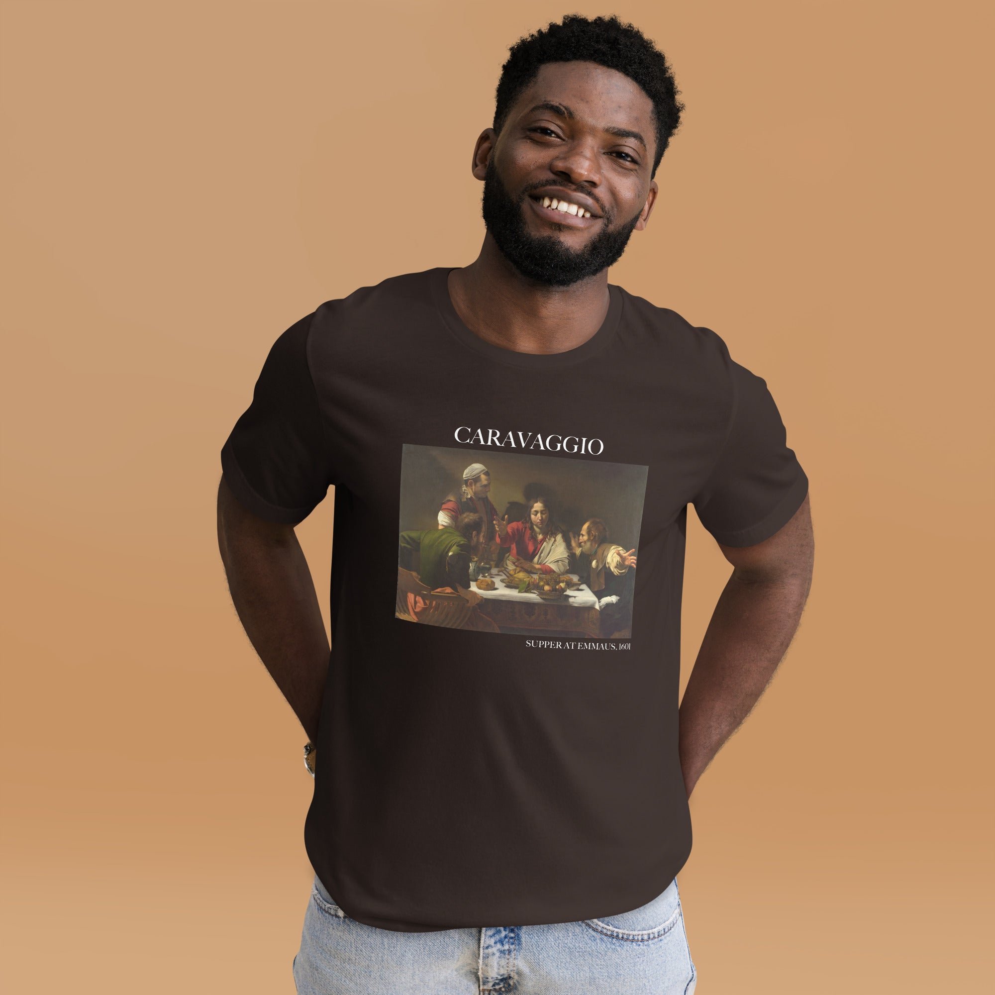 Caravaggio 'Supper at Emmaus' Famous Painting T-Shirt | Unisex Classic Art Tee