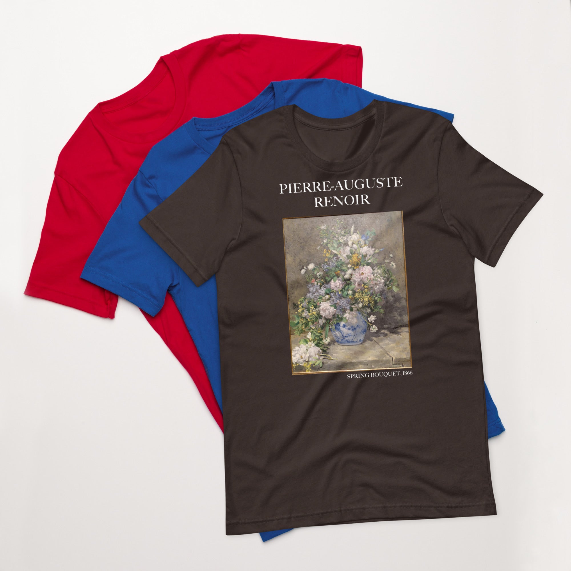 Pierre-Auguste Renoir 'Frühlingsstrauß' Berühmtes Gemälde T-Shirt | Unisex Klassisches Kunst-T-Shirt