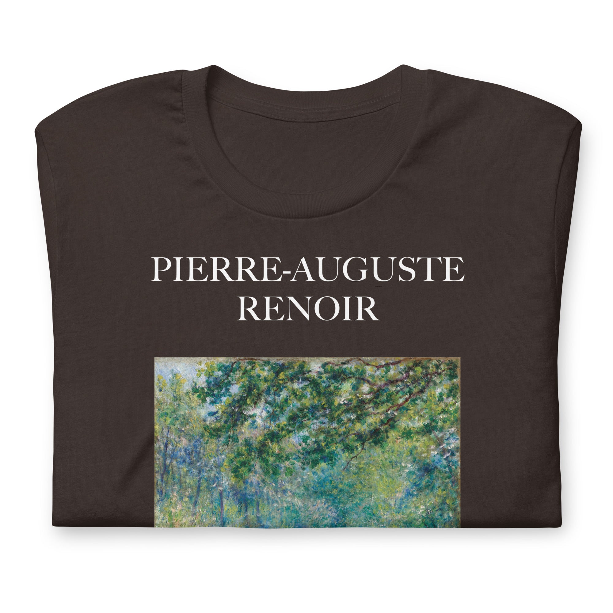 Pierre-Auguste Renoir 'Path in the Forest' Famous Painting T-Shirt | Unisex Classic Art Tee