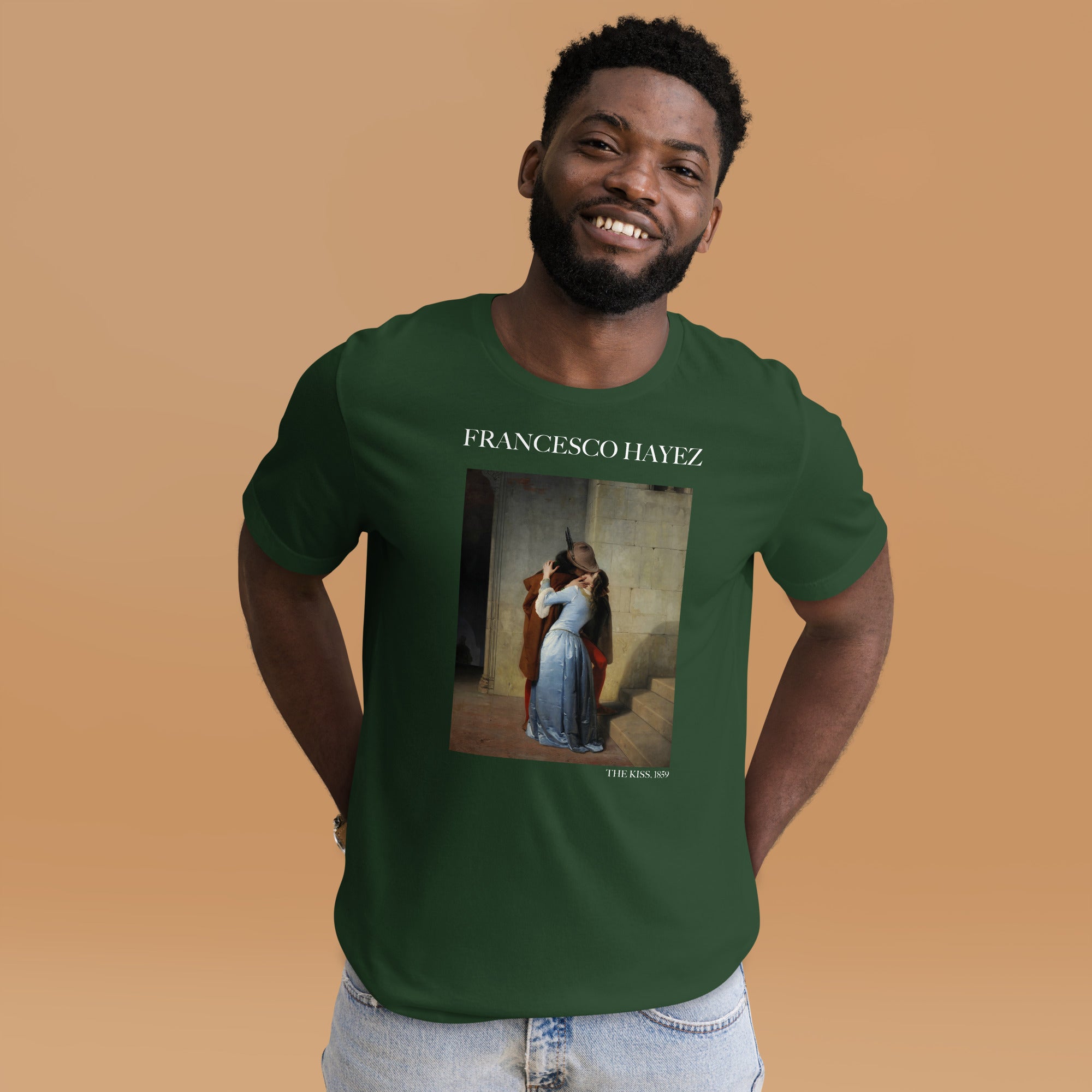 Francesco Hayez 'The Kiss' Famous Painting T-Shirt | Unisex Classic Art Tee