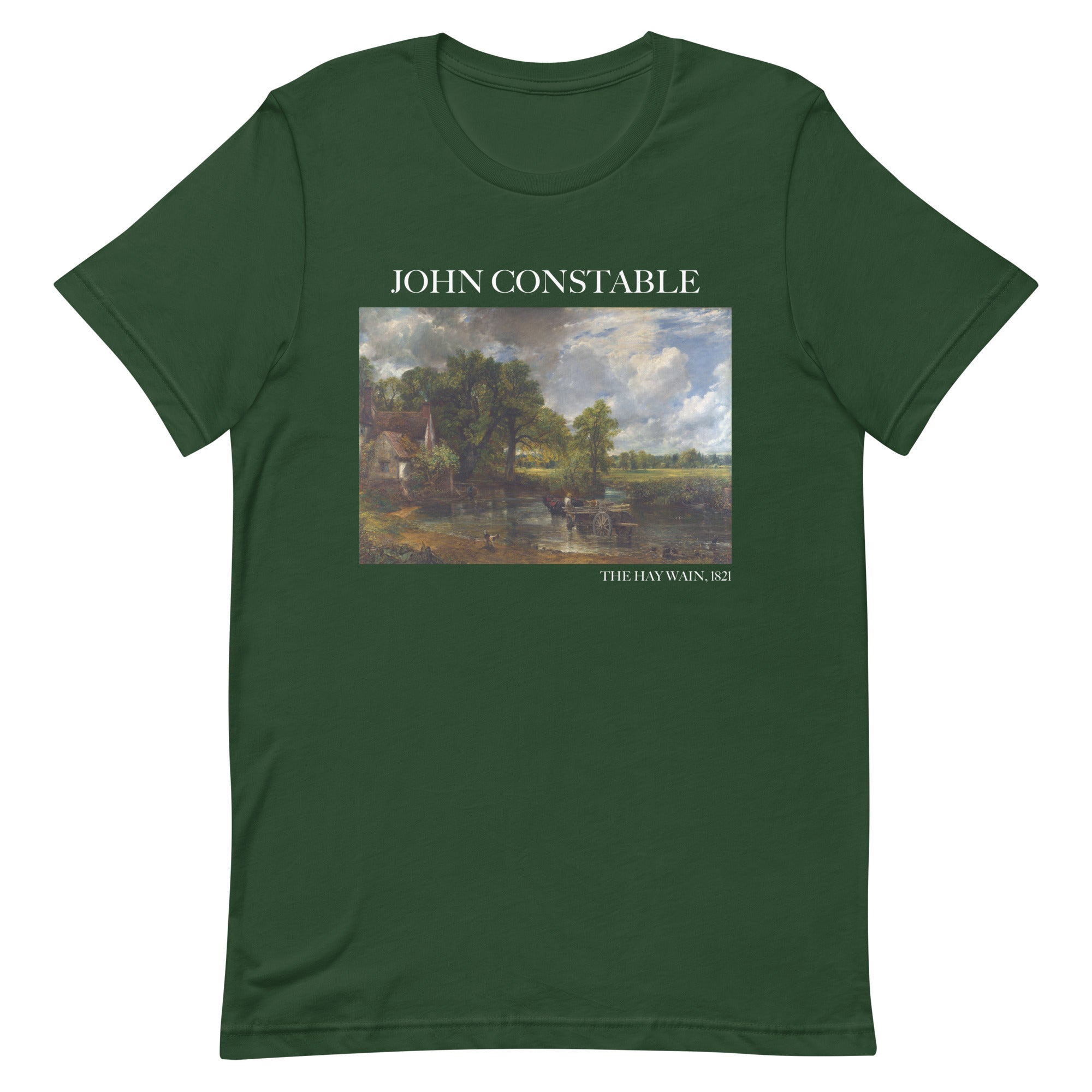 T-Shirt mit berühmtem Gemälde „The Hay Wain“ von John Constable | Unisex-T-Shirt im klassischen Kunststil