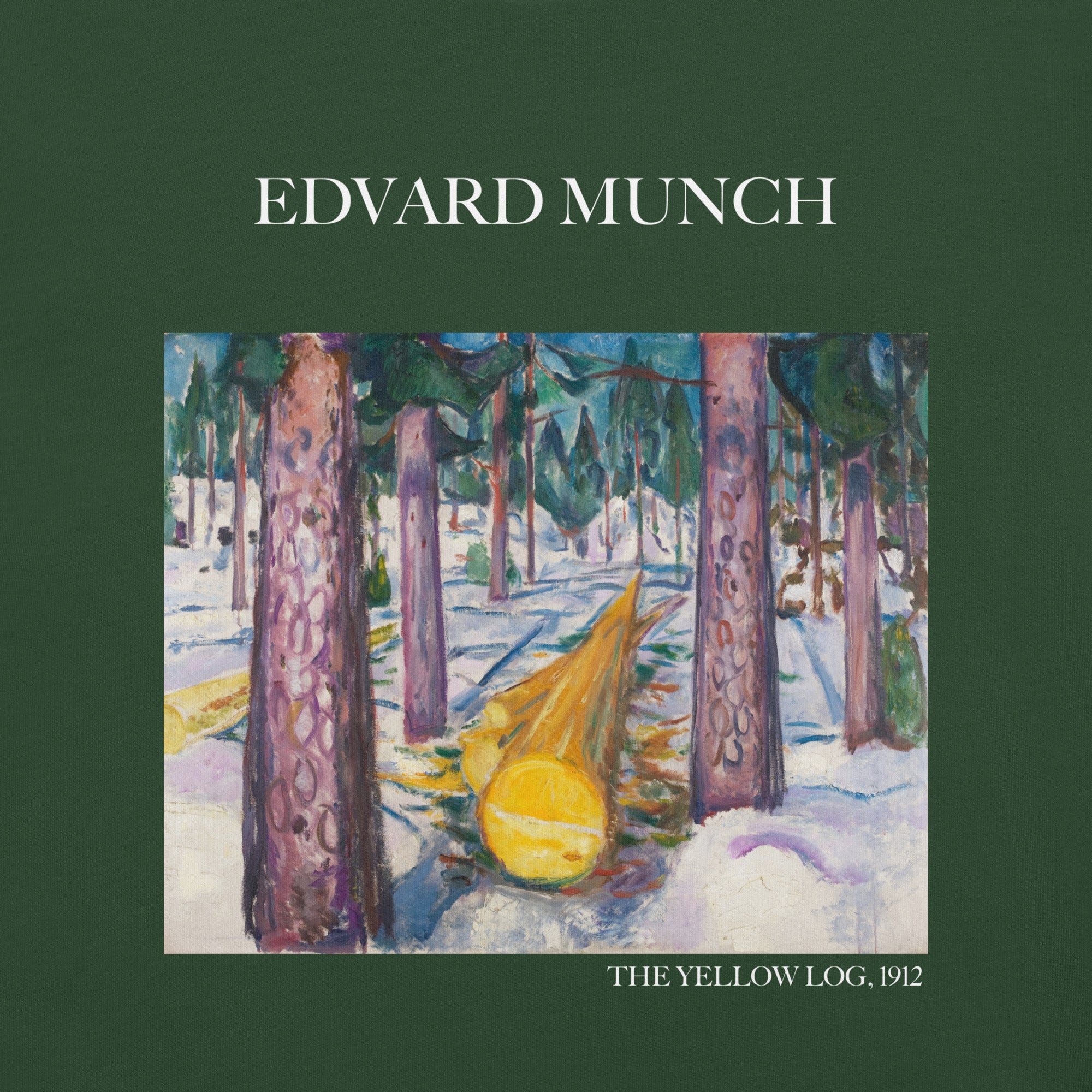 Edvard Munch 'The Yellow Log' Famous Painting T-Shirt | Unisex Classic Art Tee