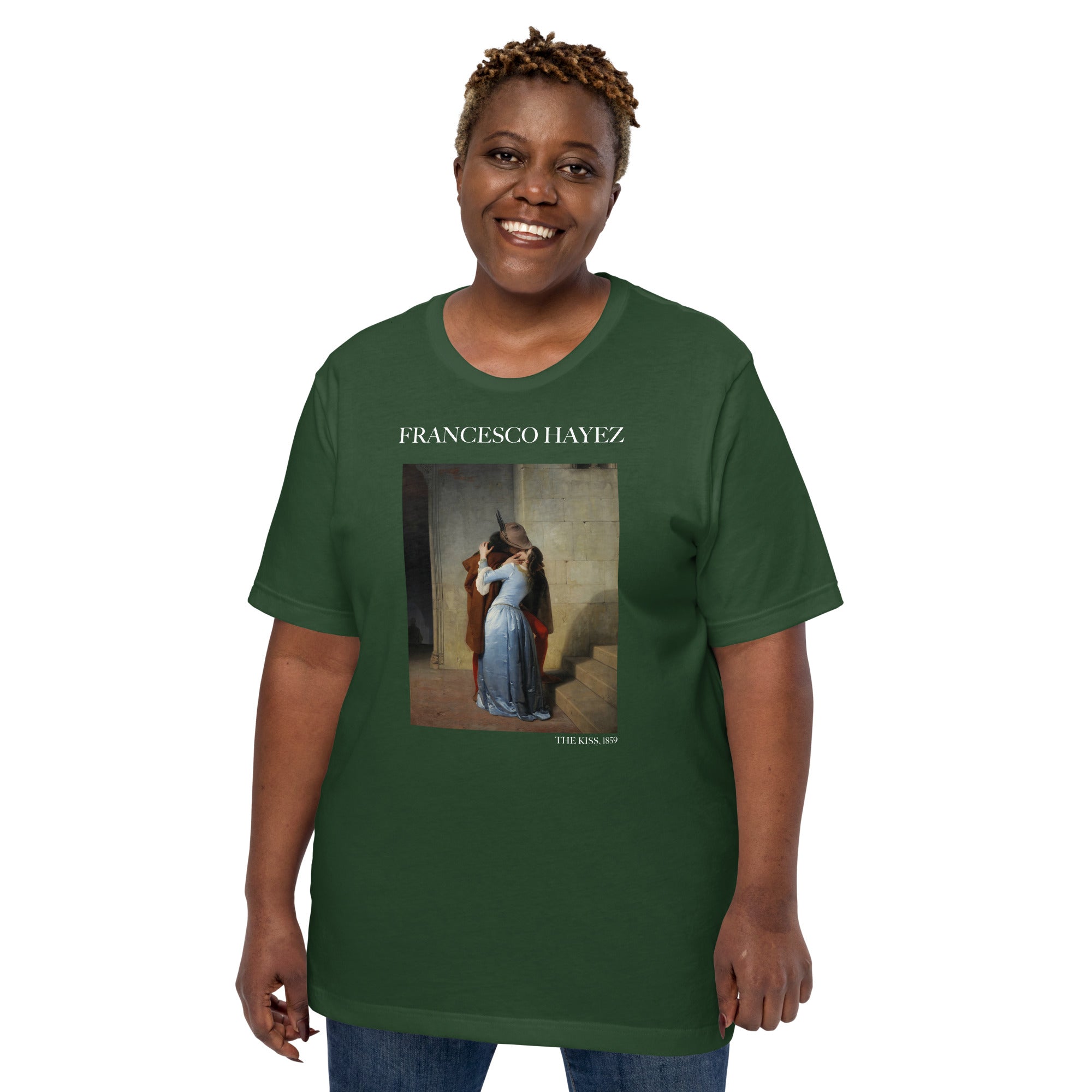 Francesco Hayez 'The Kiss' Famous Painting T-Shirt | Unisex Classic Art Tee