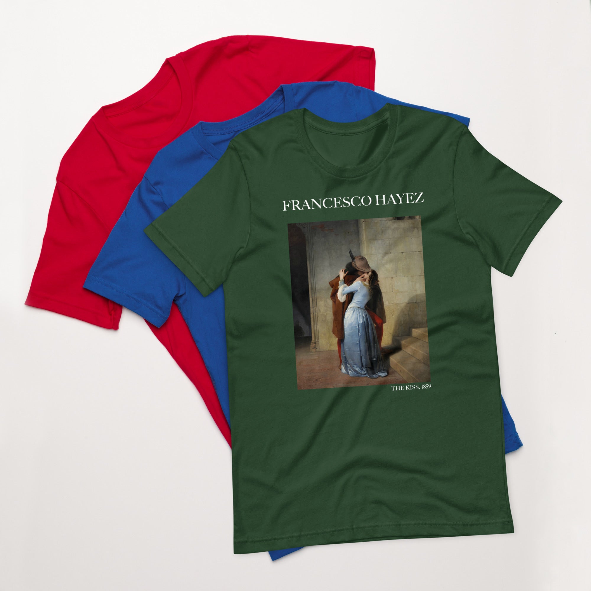 Francesco Hayez 'The Kiss' Famous Painting T-Shirt | Unisex Classic Art Tee