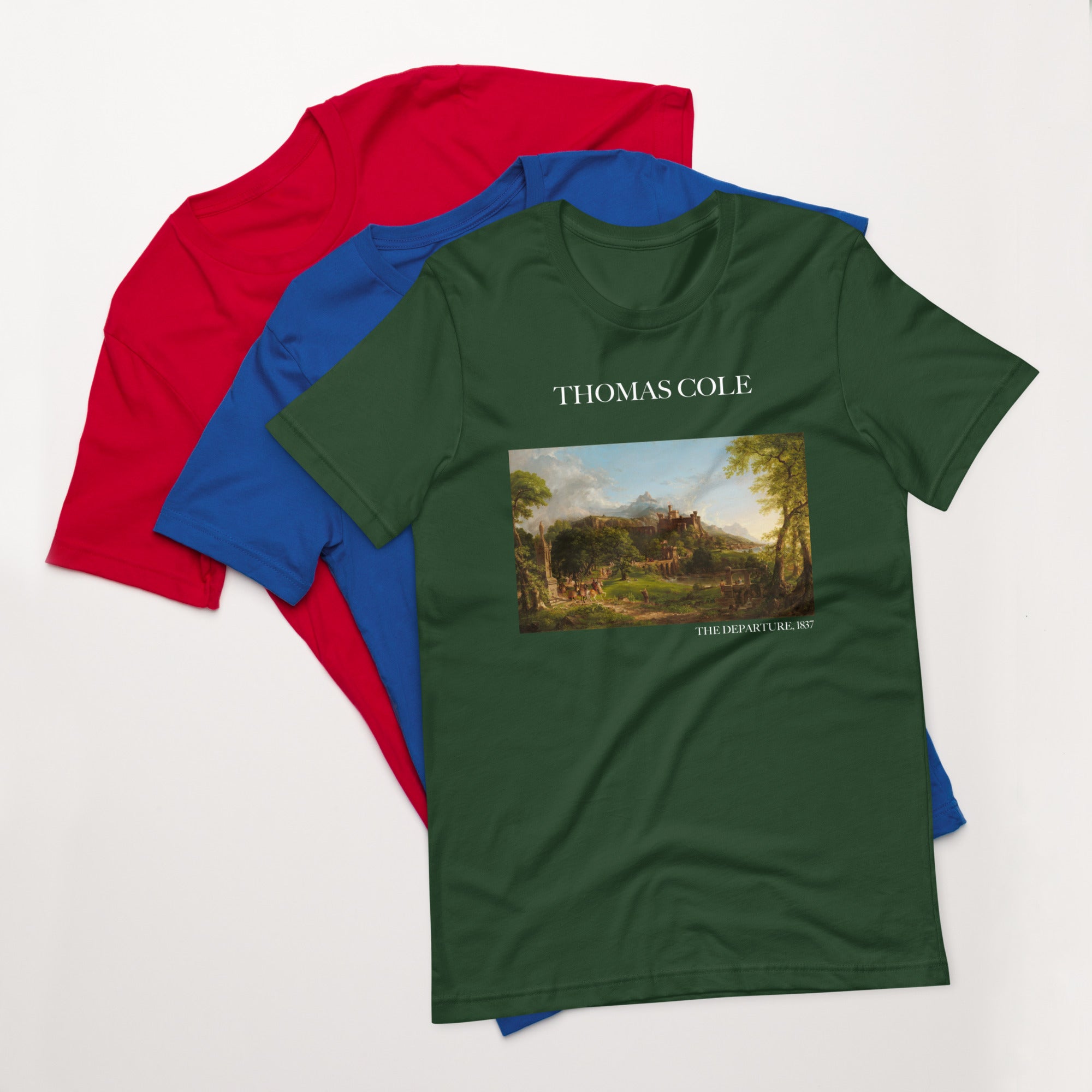 Thomas Cole 'The Departure' Famous Painting T-Shirt | Unisex Classic Art Tee