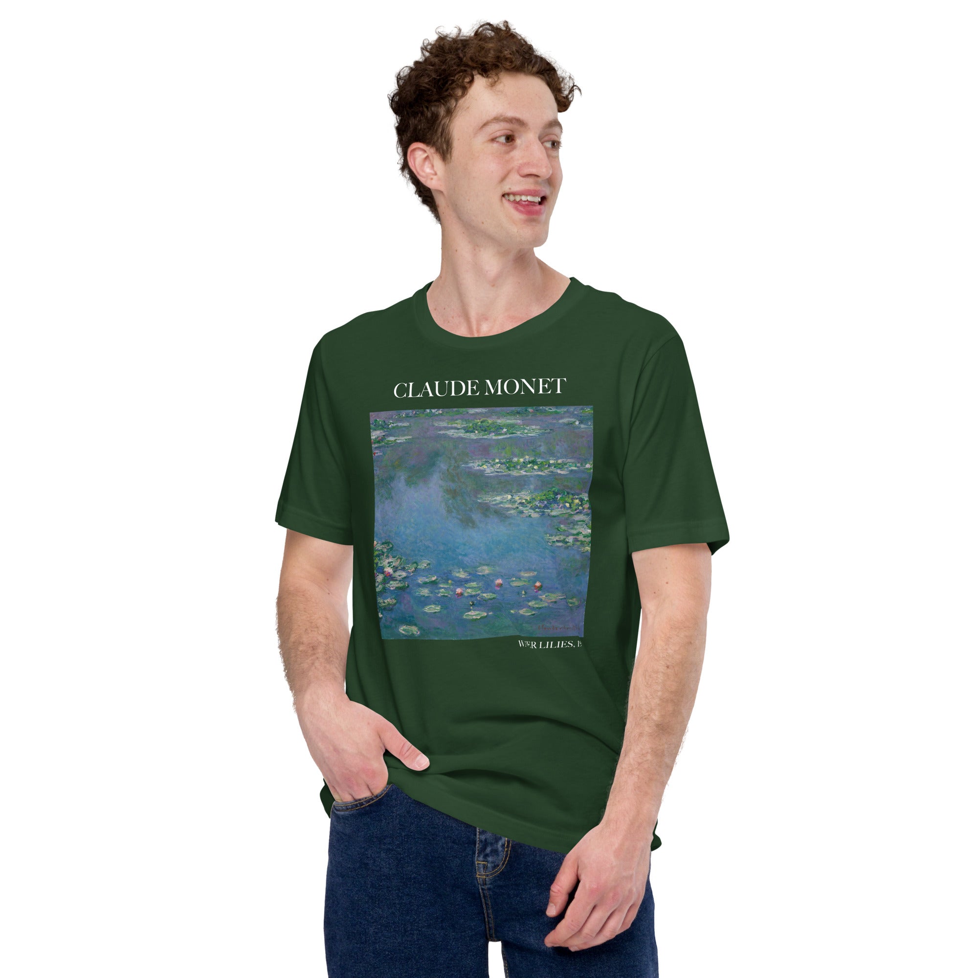 T-Shirt „Seerosen“ von Claude Monet, berühmtes Gemälde, Unisex, klassisches Kunst-T-Shirt