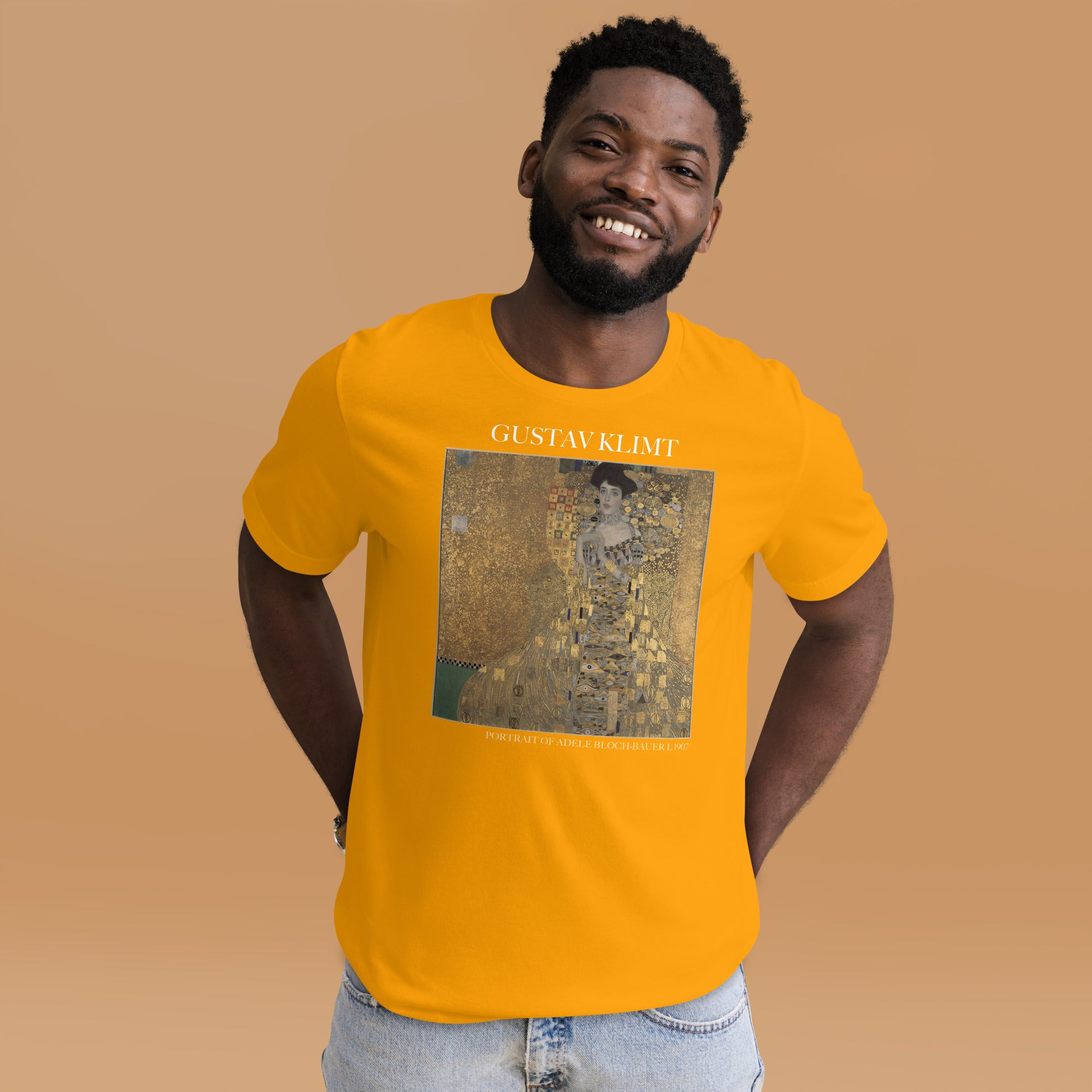 Gustav Klimt 'Portrait von Adele Bloch-Bauer I' Berühmtes Gemälde T-Shirt | Unisex Klassisches Kunst-T-Shirt