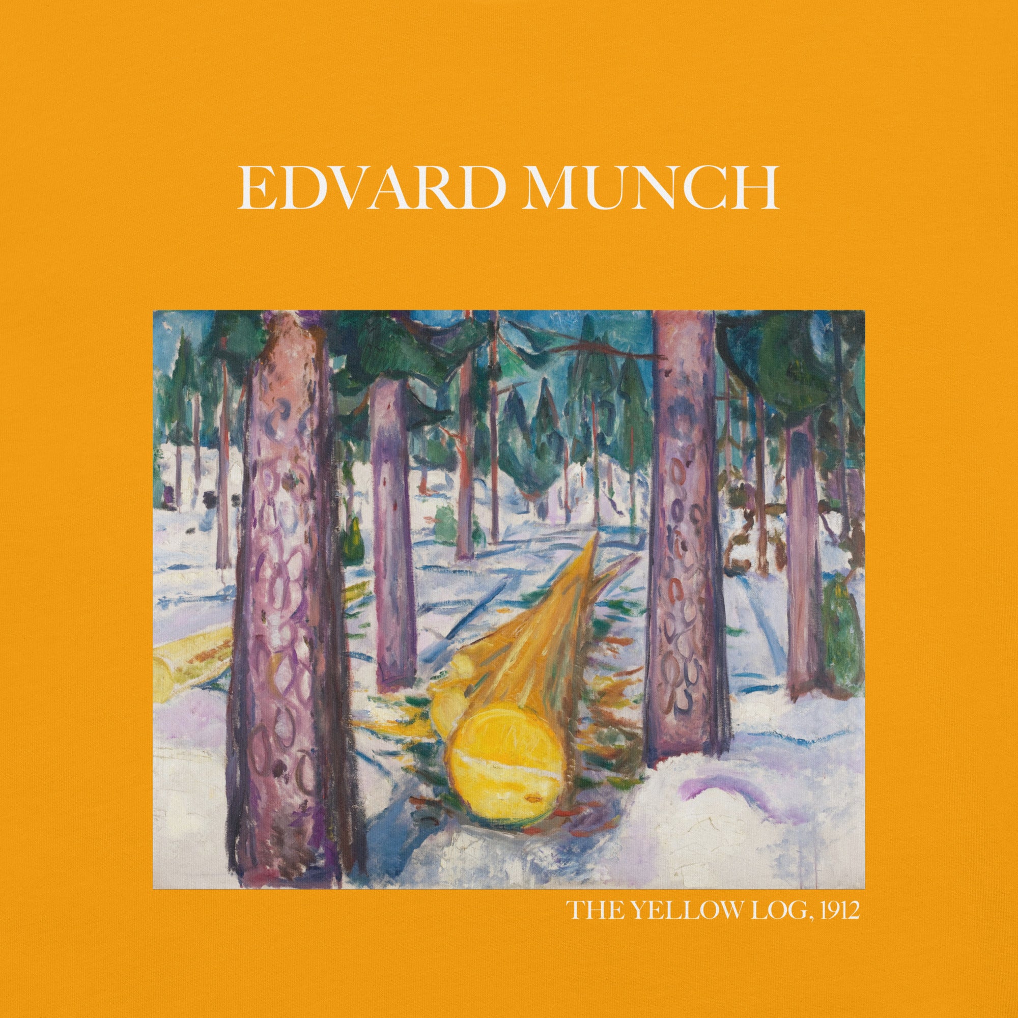 Edvard Munch 'The Yellow Log' Famous Painting T-Shirt | Unisex Classic Art Tee