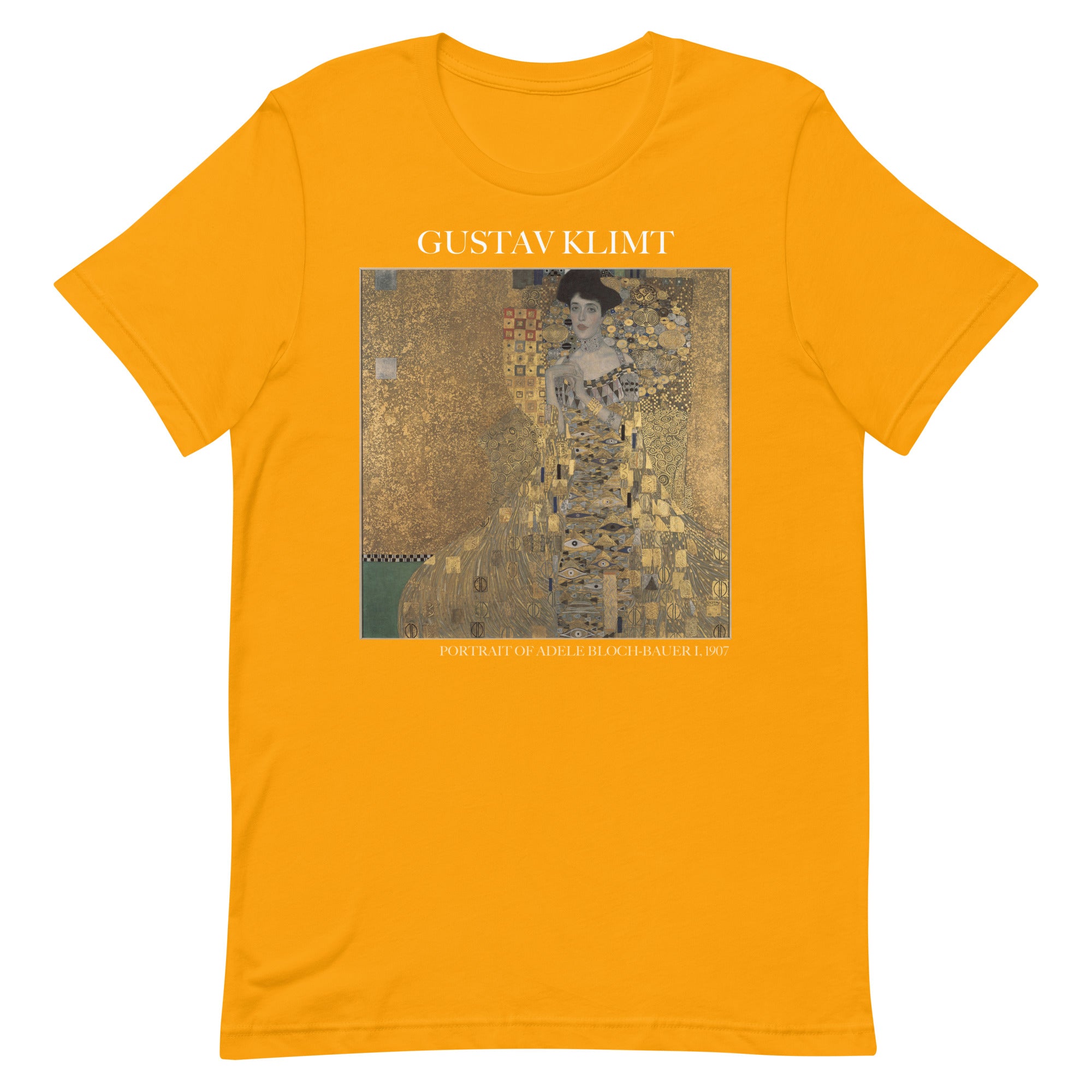 Gustav Klimt 'Portrait von Adele Bloch-Bauer I' Berühmtes Gemälde T-Shirt | Unisex Klassisches Kunst-T-Shirt