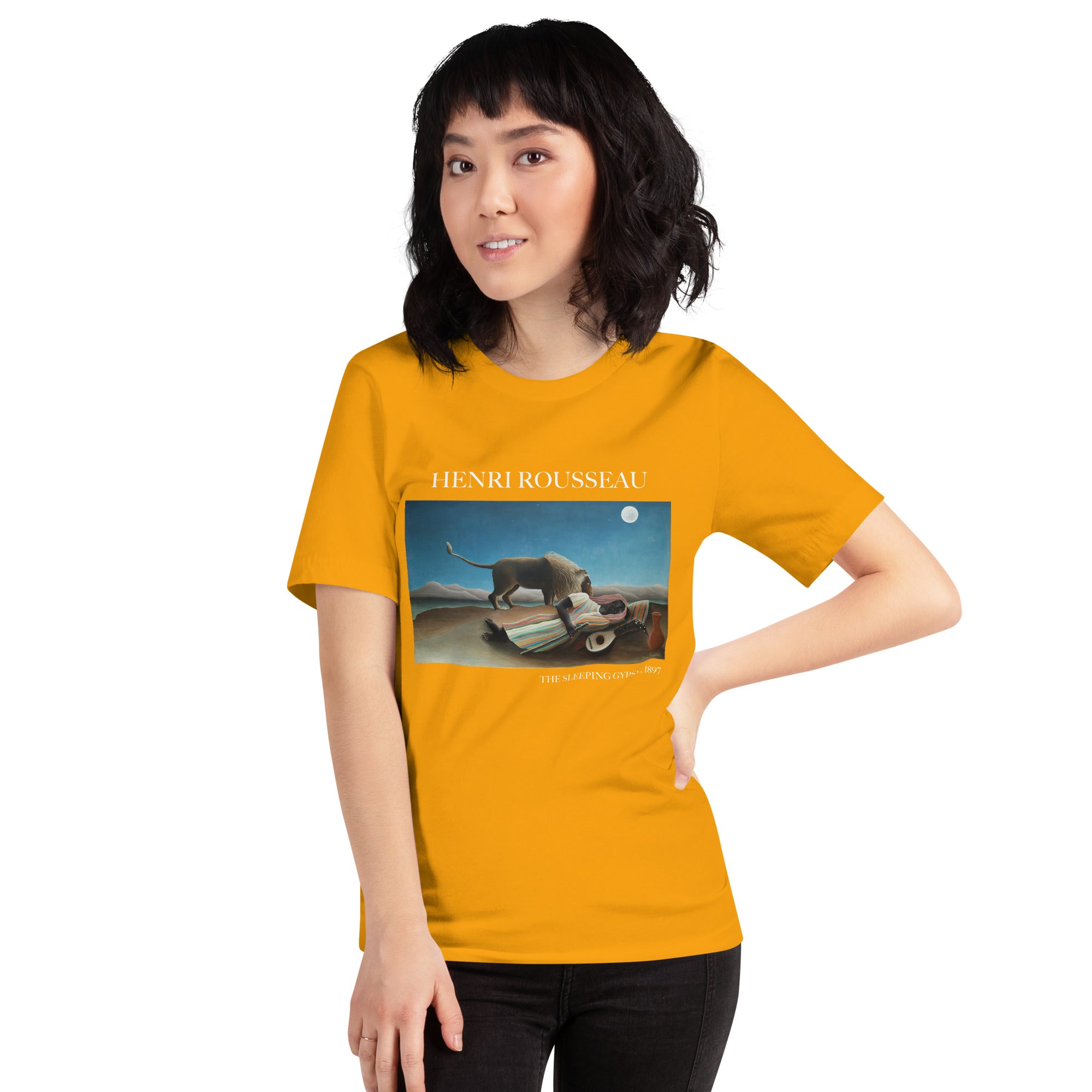 Henri Rousseau 'The Sleeping Gypsy' Famous Painting T-Shirt | Unisex Classic Art Tee