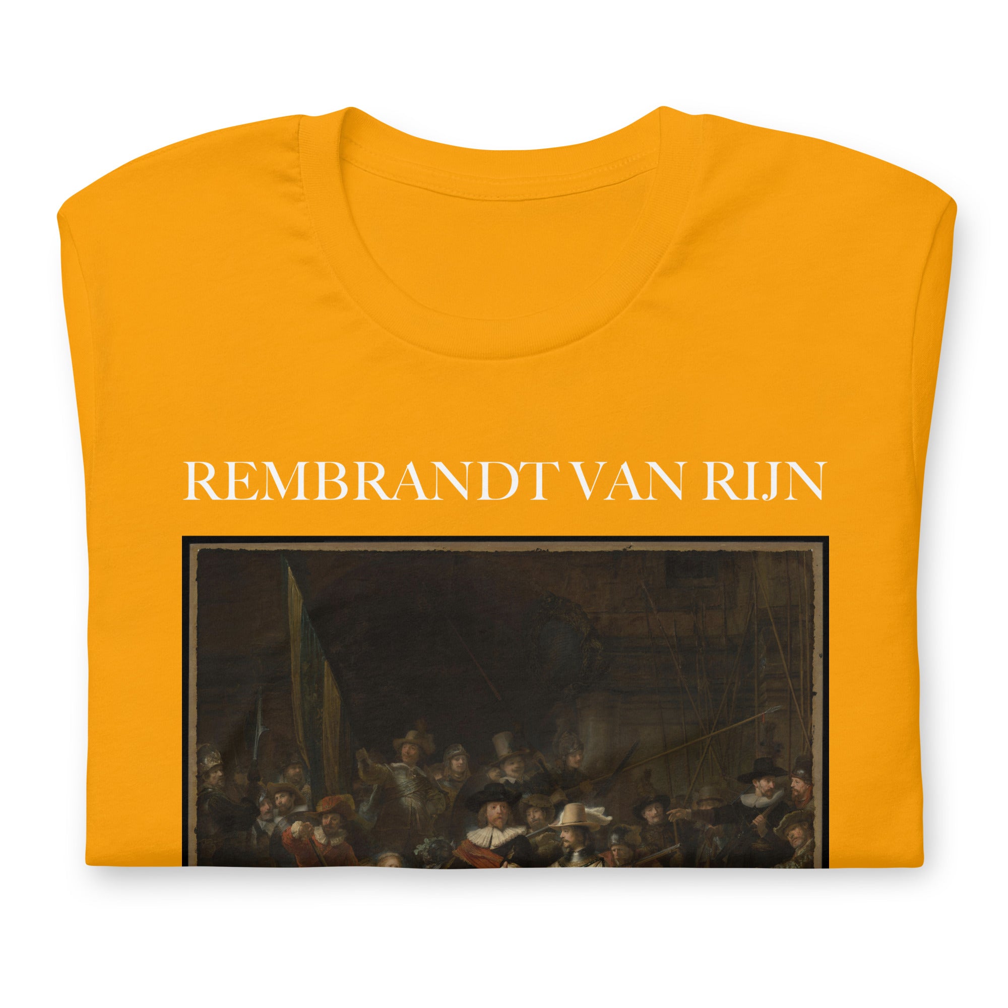 Rembrandt van Rijn 'The Night Watch' Famous Painting T-Shirt | Unisex Classic Art Tee