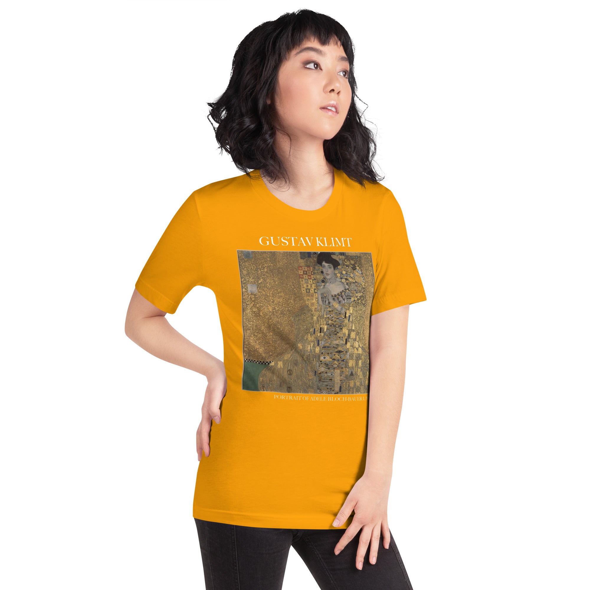 Gustav Klimt 'Portrait von Adele Bloch-Bauer I' Berühmtes Gemälde T-Shirt | Unisex Klassisches Kunst-T-Shirt