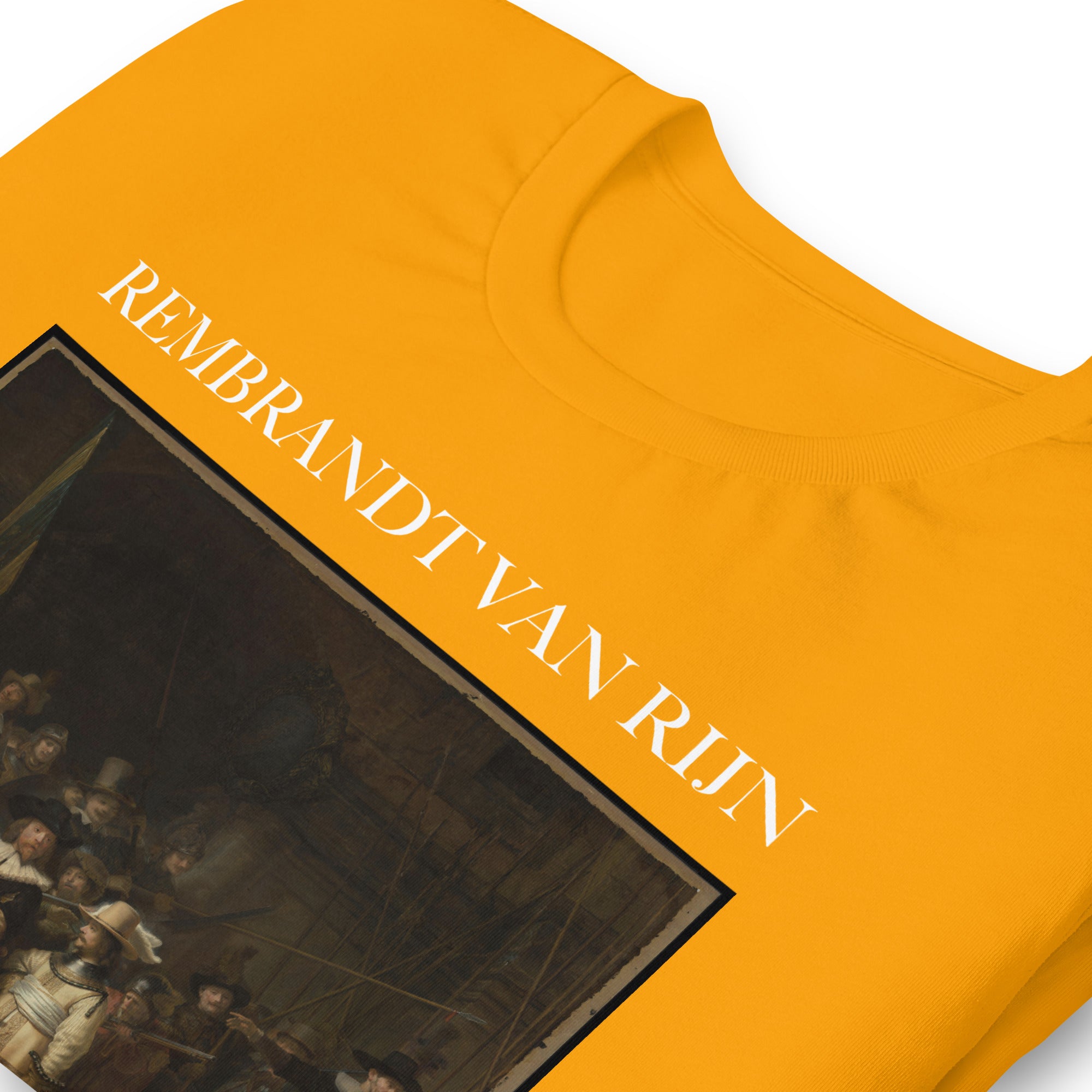 T-Shirt mit dem berühmten Gemälde „Die Nachtwache“ von Rembrandt van Rijn, Unisex, klassisches Kunst-T-Shirt