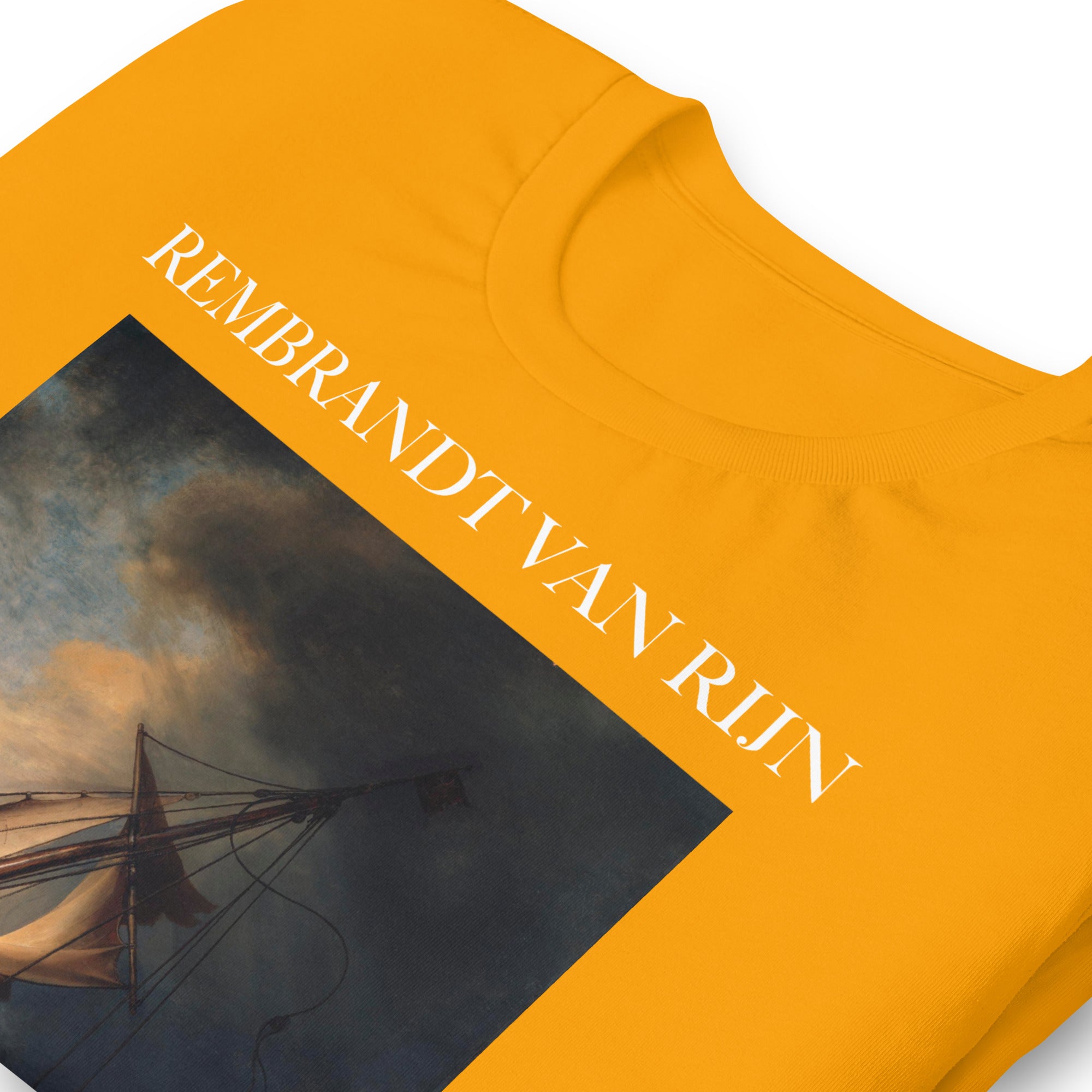 Rembrandt van Rijn 'The Storm on the Sea of Galilee' Famous Painting T-Shirt | Unisex Classic Art Tee