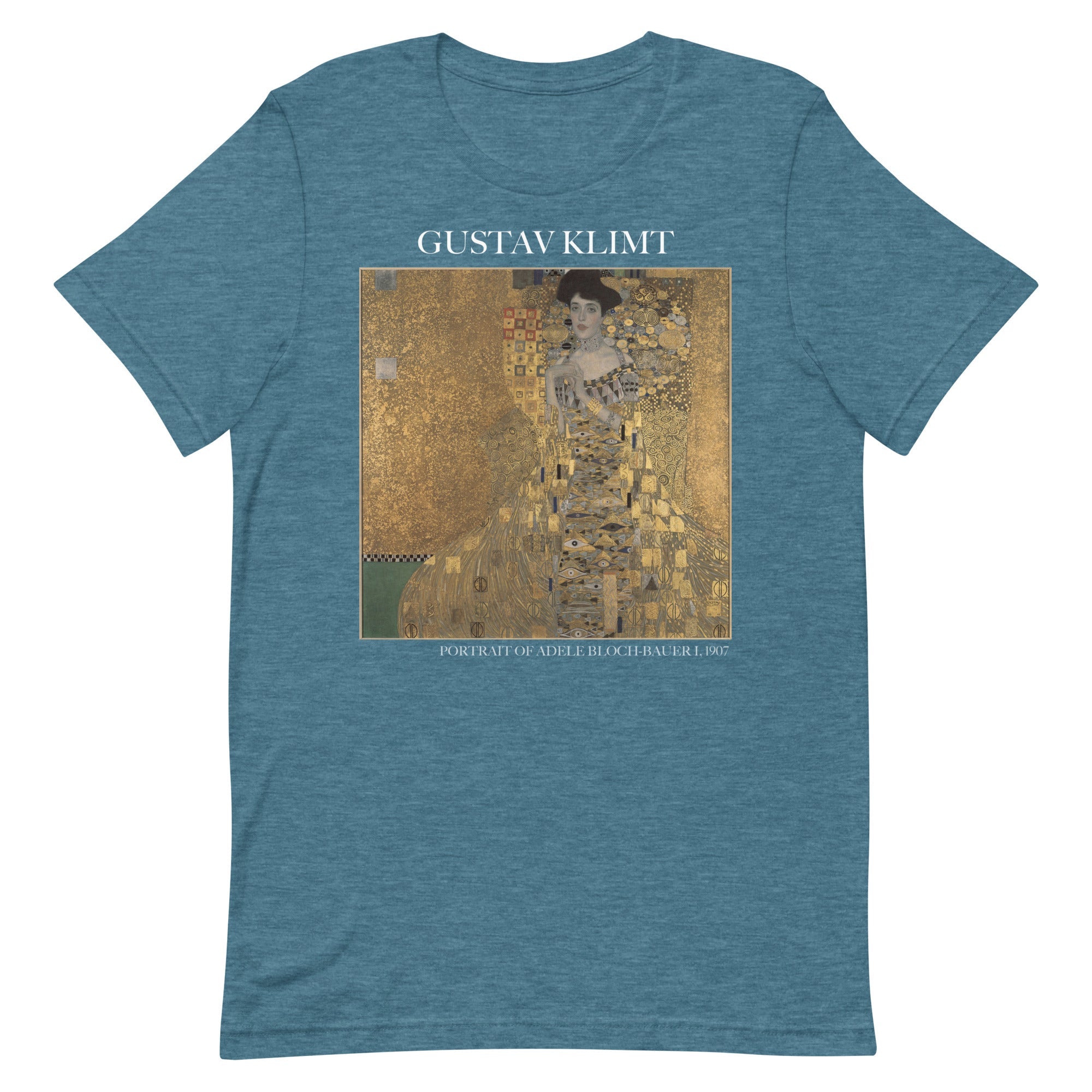 Gustav Klimt 'Portrait von Adele Bloch-Bauer I' Berühmtes Gemälde T-Shirt | Unisex Klassisches Kunst-T-Shirt