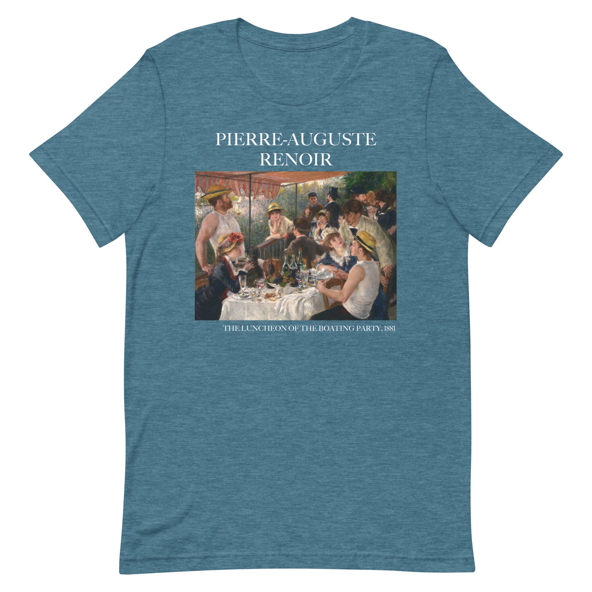 Pierre-Auguste Renoir T-Shirt mit berühmtem Gemälde „Das Frühstück der Ruderer“, Unisex, klassisches Kunst-T-Shirt