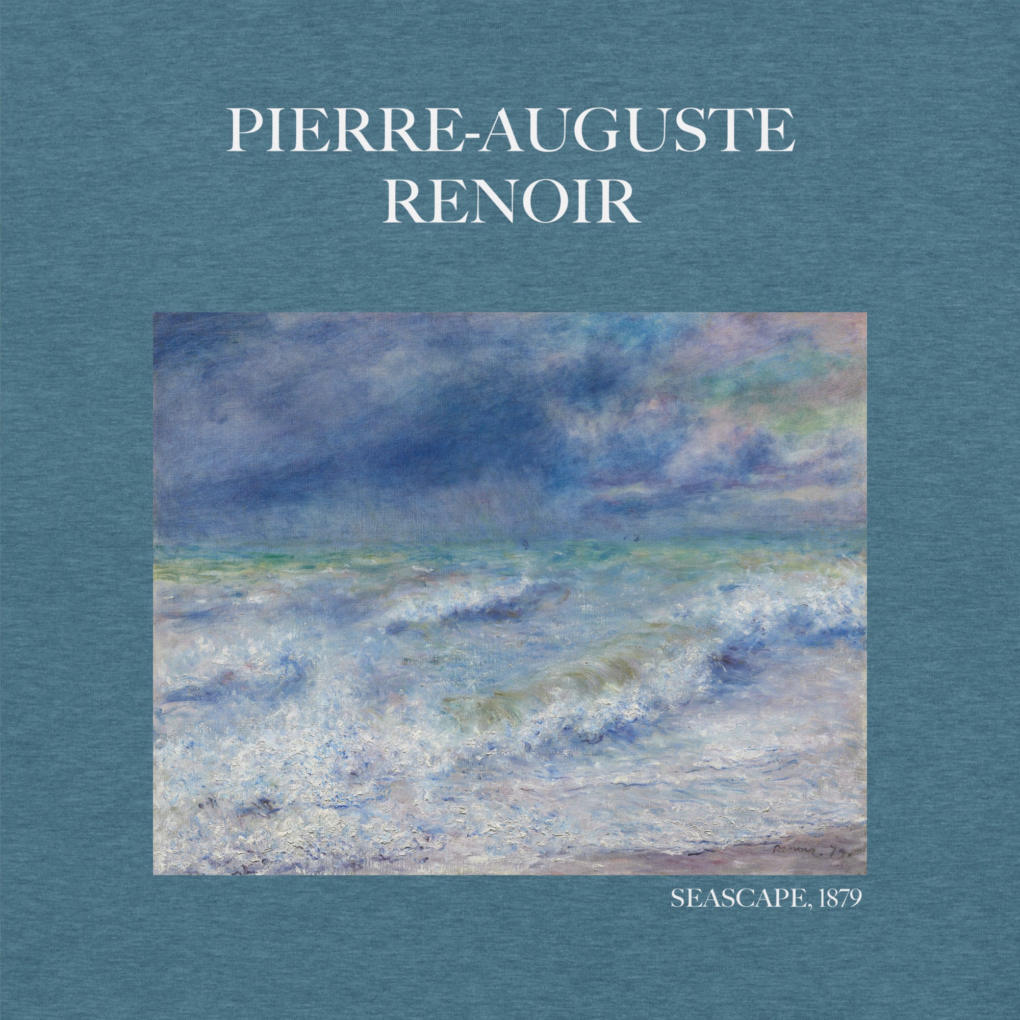 Pierre-Auguste Renoir T-Shirt „Meereslandschaft“, berühmtes Gemälde, Unisex, klassisches Kunst-T-Shirt