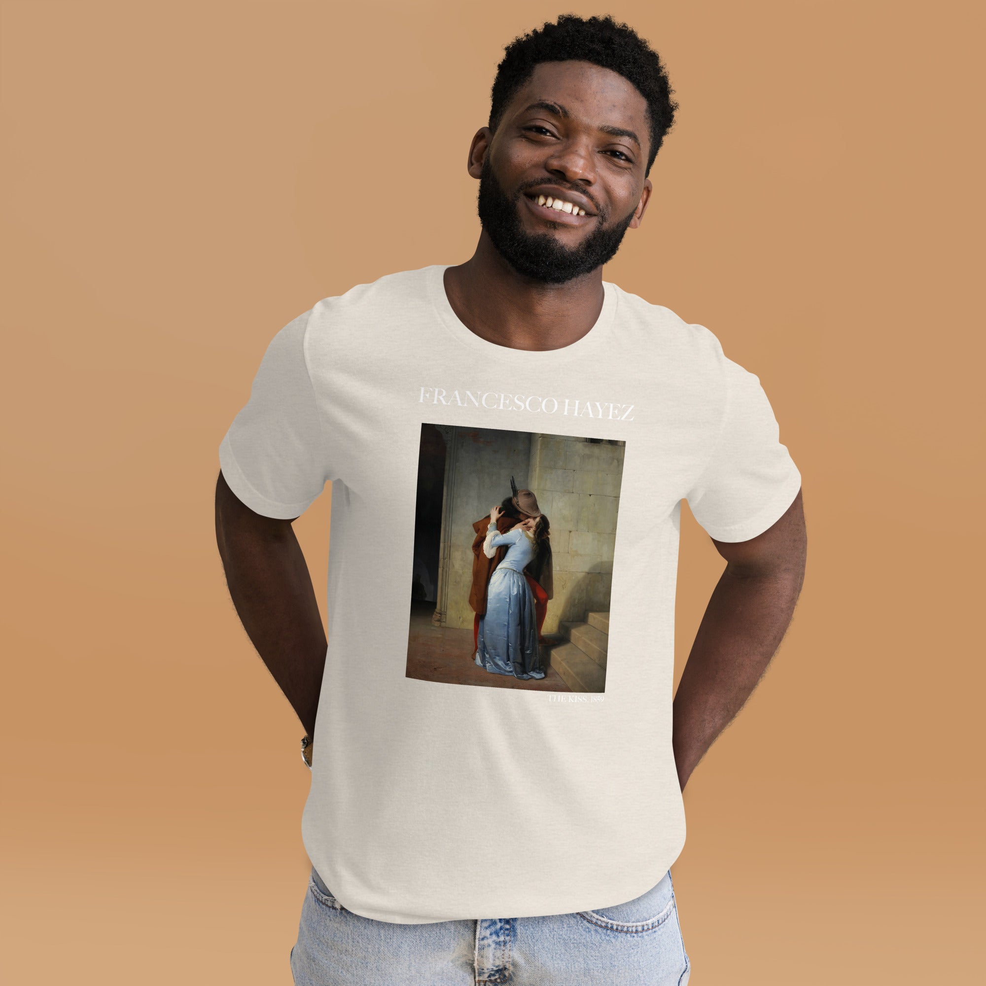 Francesco Hayez 'The Kiss' Famous Painting T-Shirt | Unisex Classic Art Tee