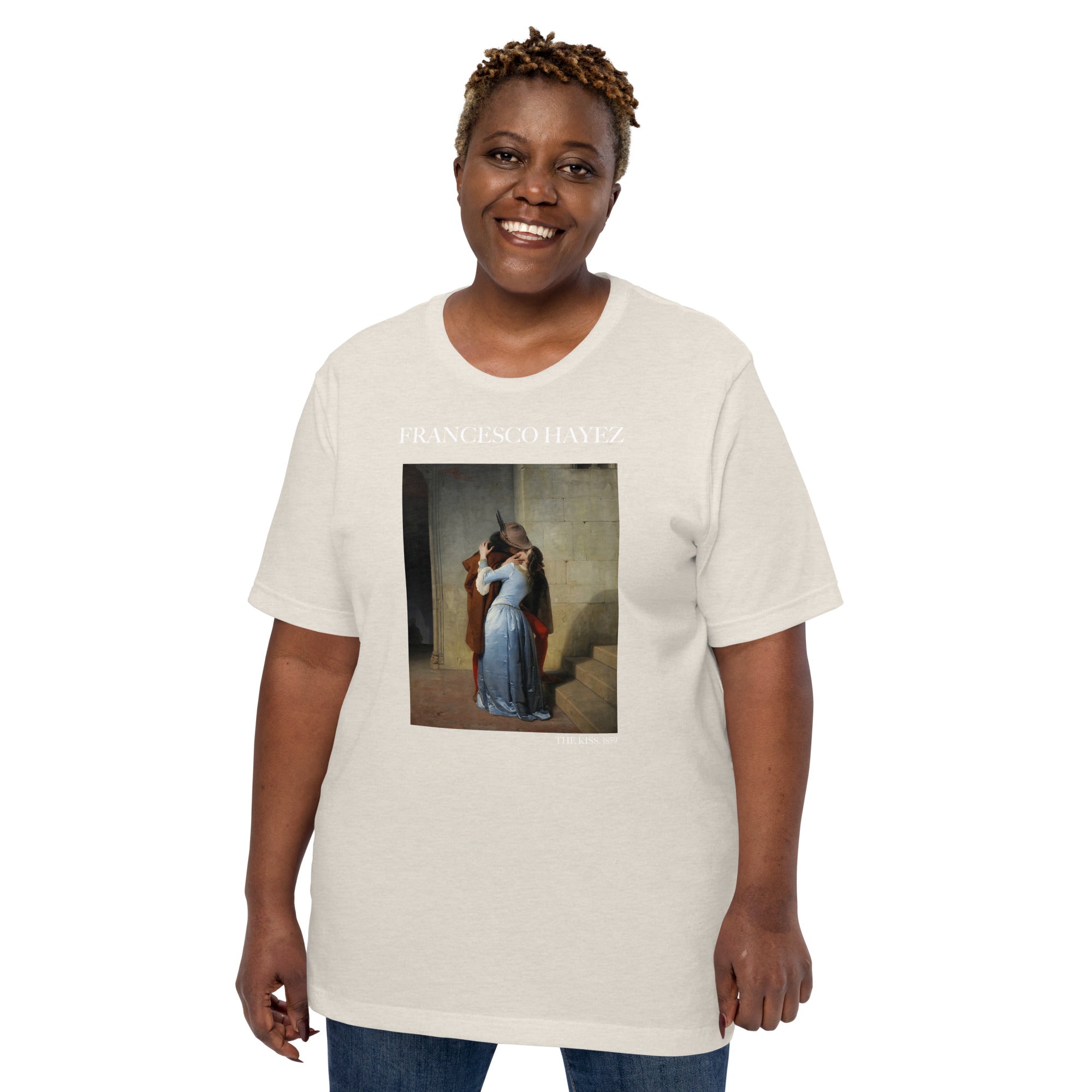 Francesco Hayez 'The Kiss' Famous Painting T-Shirt | Unisex Classic Art Tee