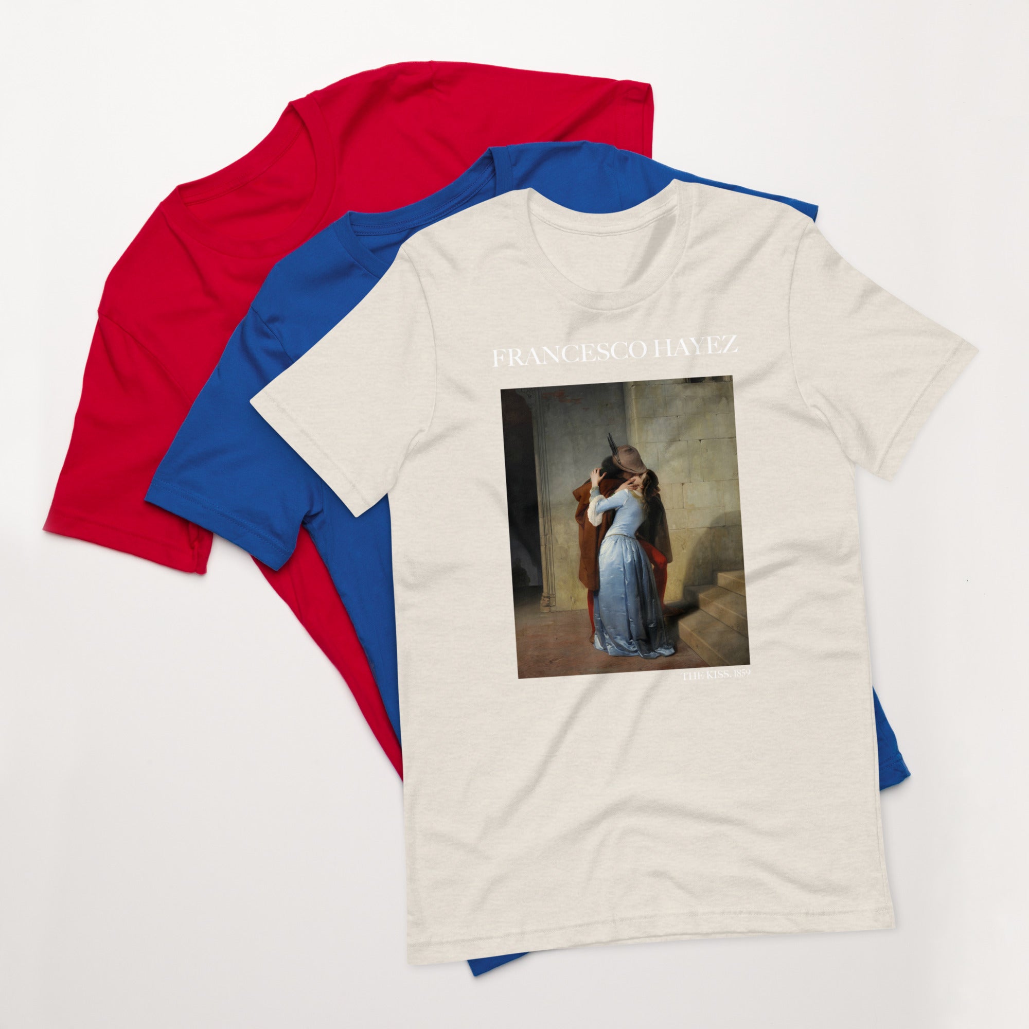 Francesco Hayez 'The Kiss' Famous Painting T-Shirt | Unisex Classic Art Tee