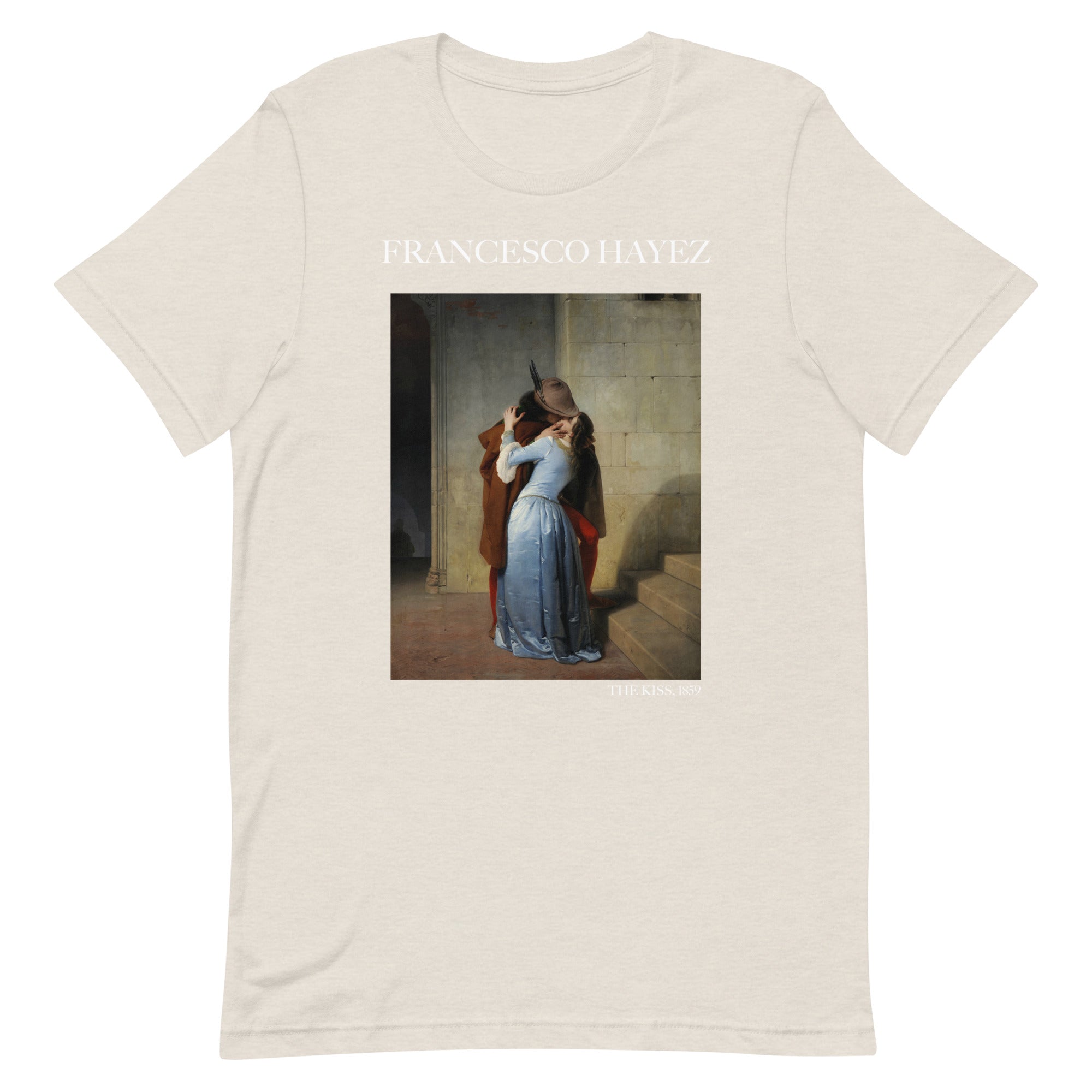 Francesco Hayez 'The Kiss' Famous Painting T-Shirt | Unisex Classic Art Tee