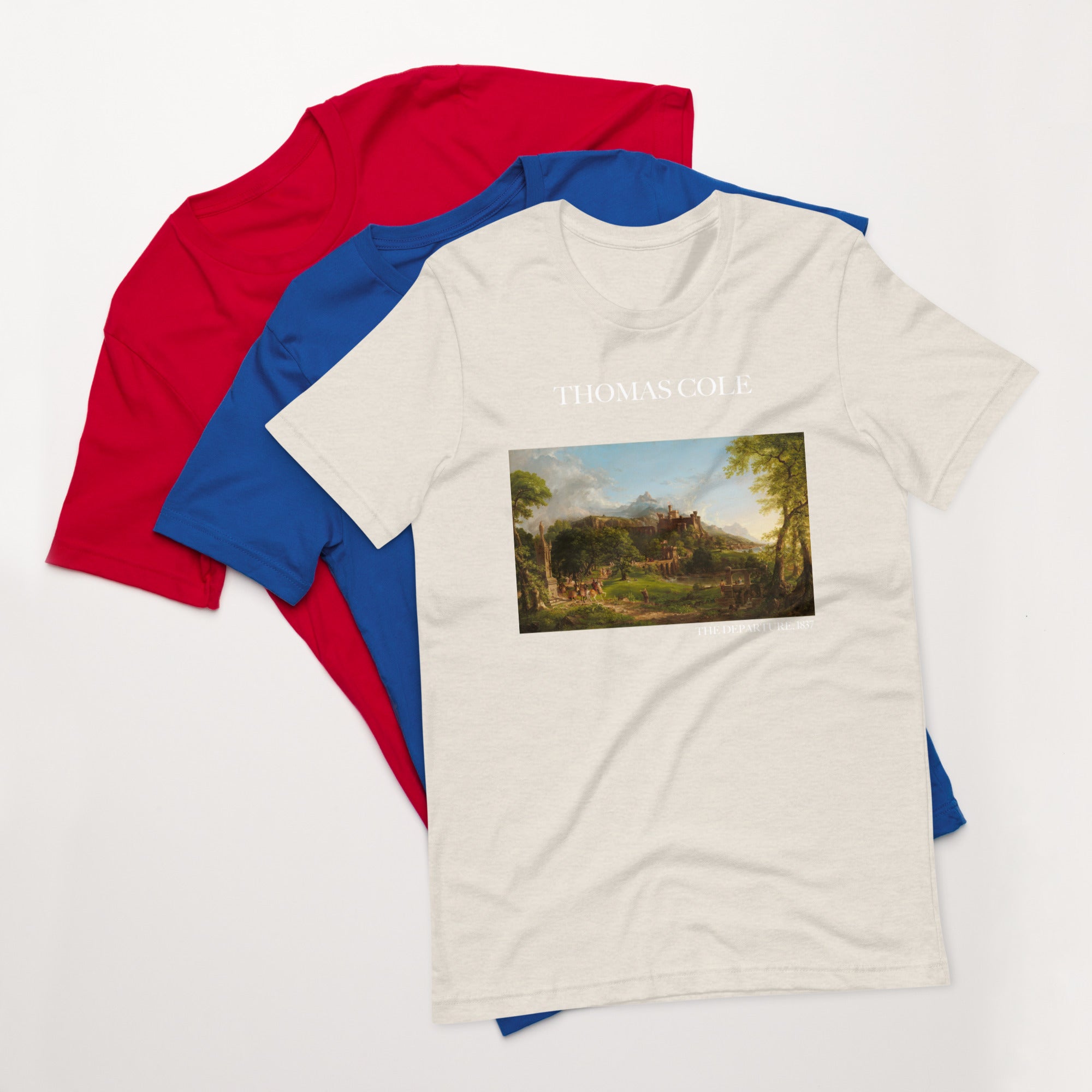 Thomas Cole 'The Departure' Famous Painting T-Shirt | Unisex Classic Art Tee