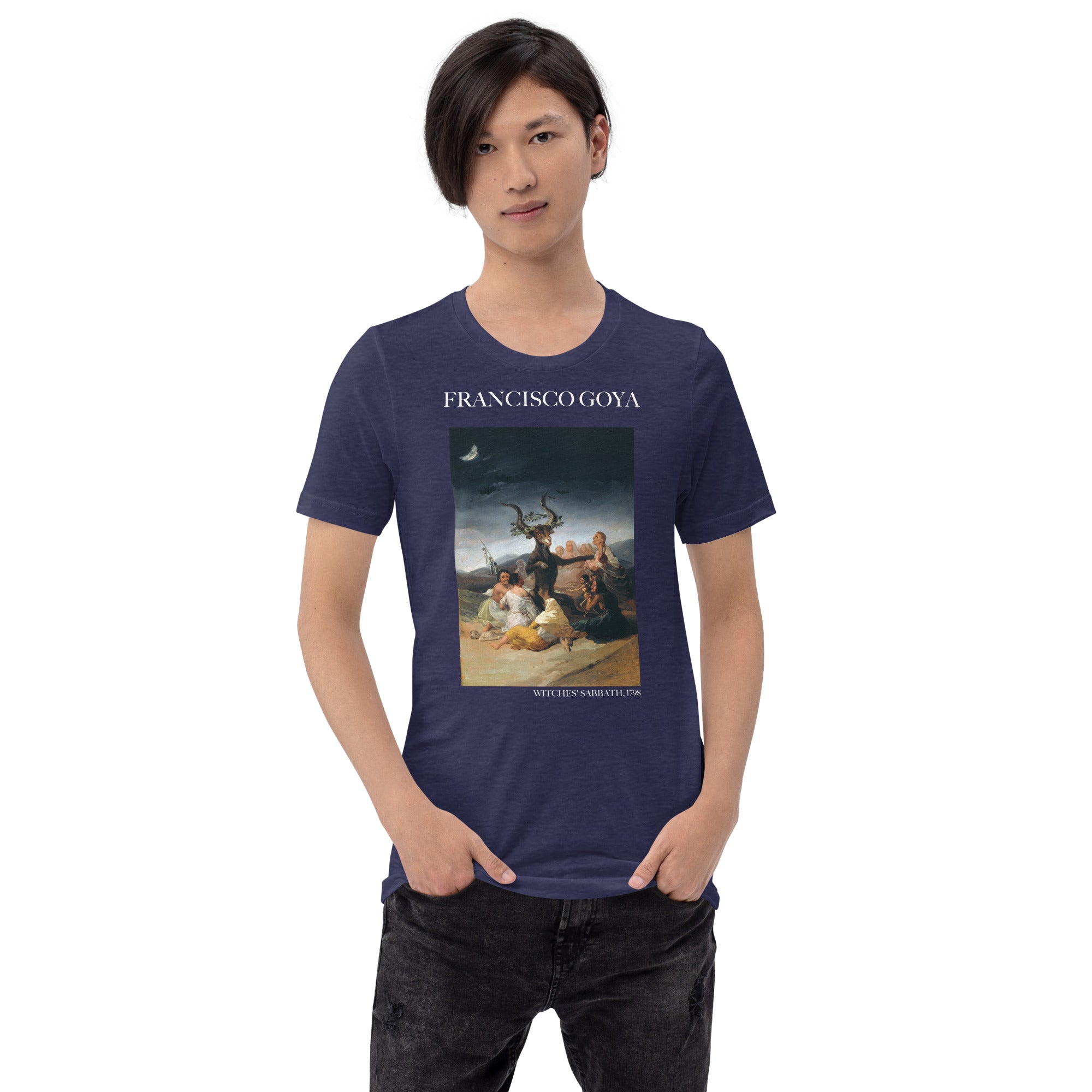 Francisco Goya 'Hexensabbat' Berühmtes Gemälde T-Shirt | Unisex Klassisches Kunst-T-Shirt