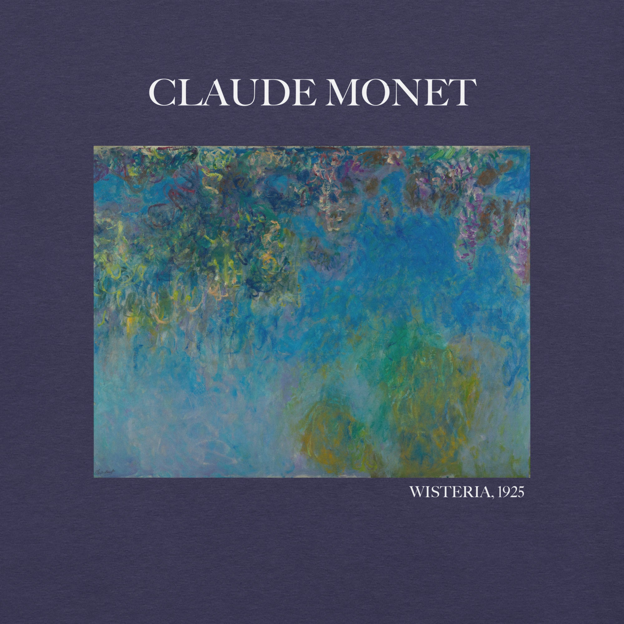 Claude Monet 'Wisteria' Famous Painting T-Shirt | Unisex Classic Art Tee