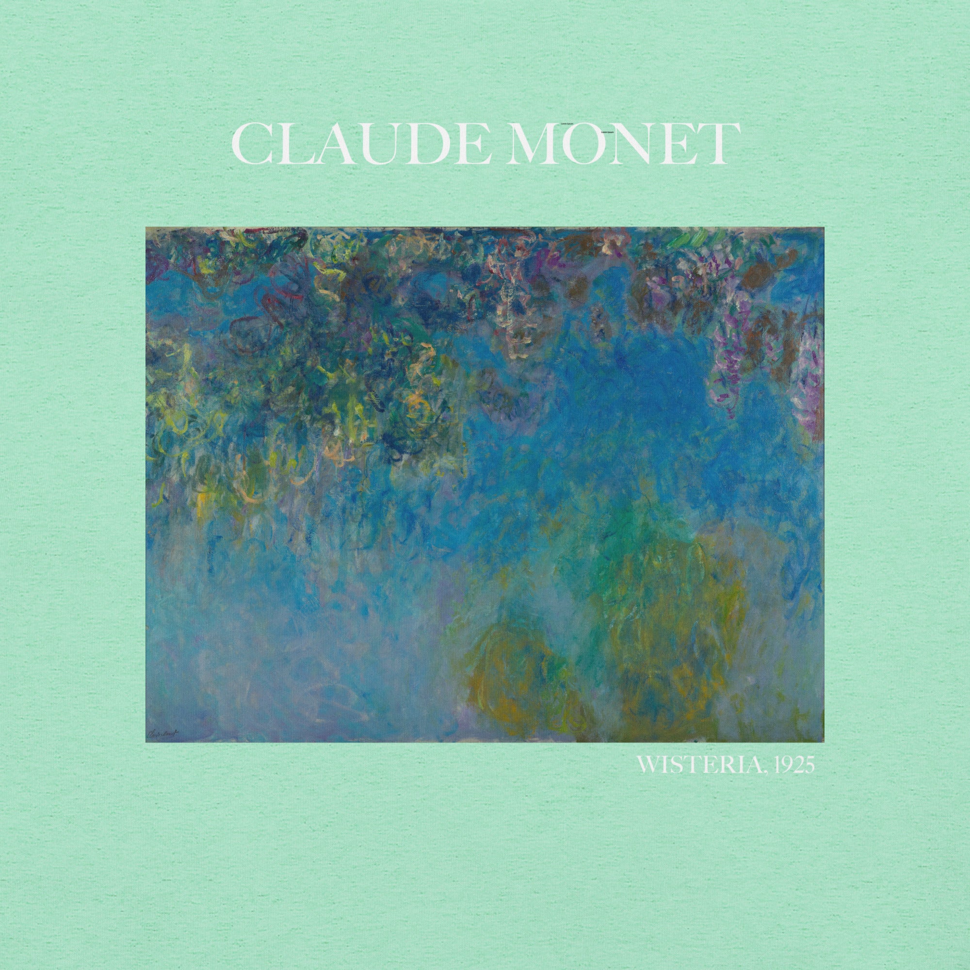 Claude Monet 'Wisteria' Famous Painting T-Shirt | Unisex Classic Art Tee