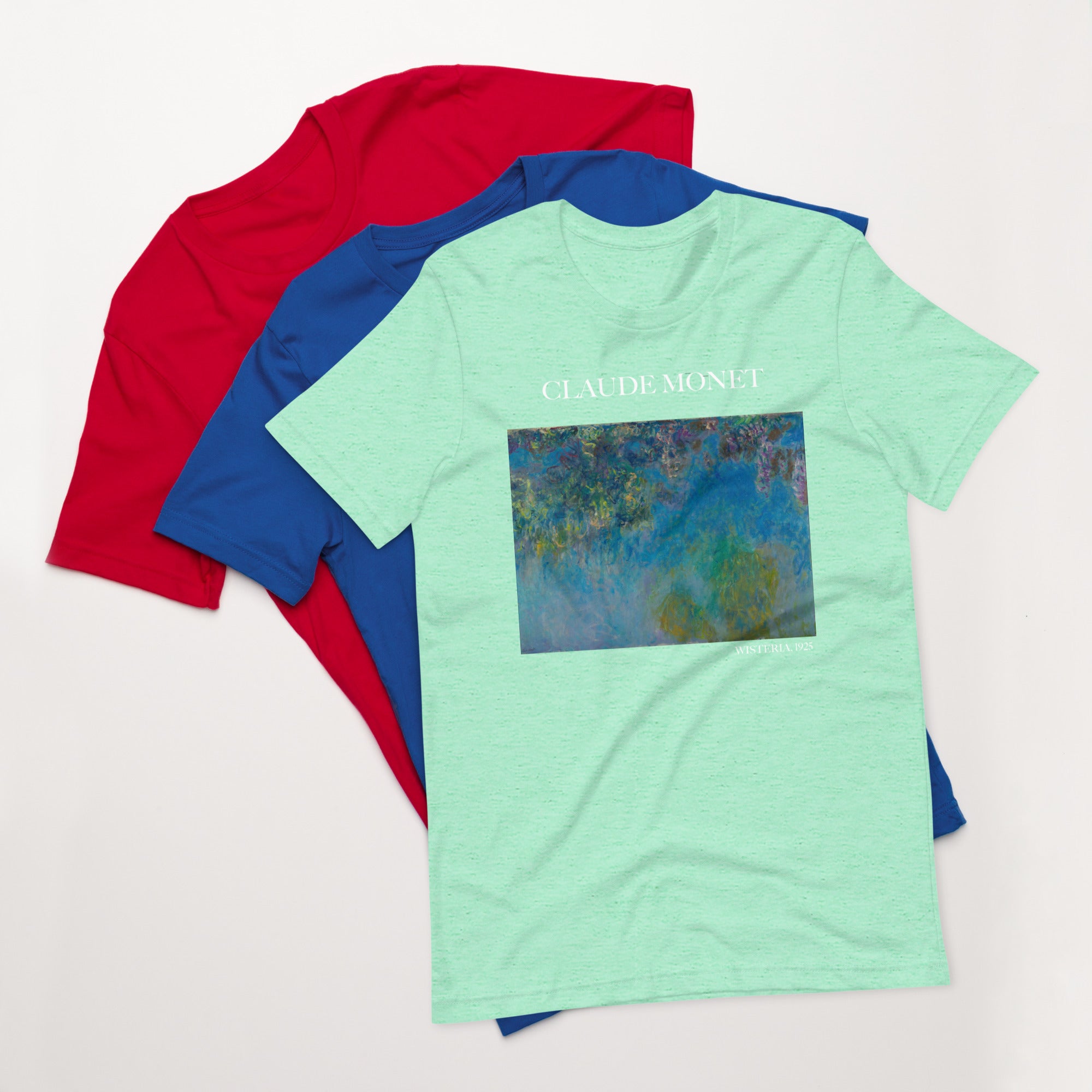 T-Shirt „Wisteria“ von Claude Monet, berühmtes Gemälde, Unisex, klassisches Kunst-T-Shirt