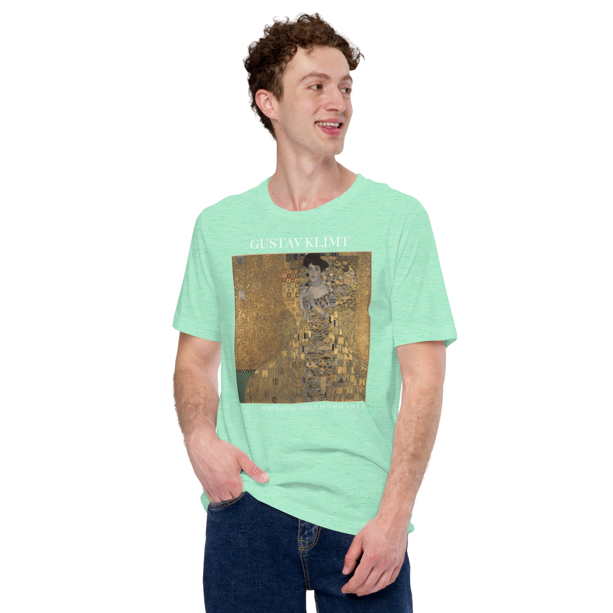 Gustav Klimt 'Portrait von Adele Bloch-Bauer I' Berühmtes Gemälde T-Shirt | Unisex Klassisches Kunst-T-Shirt