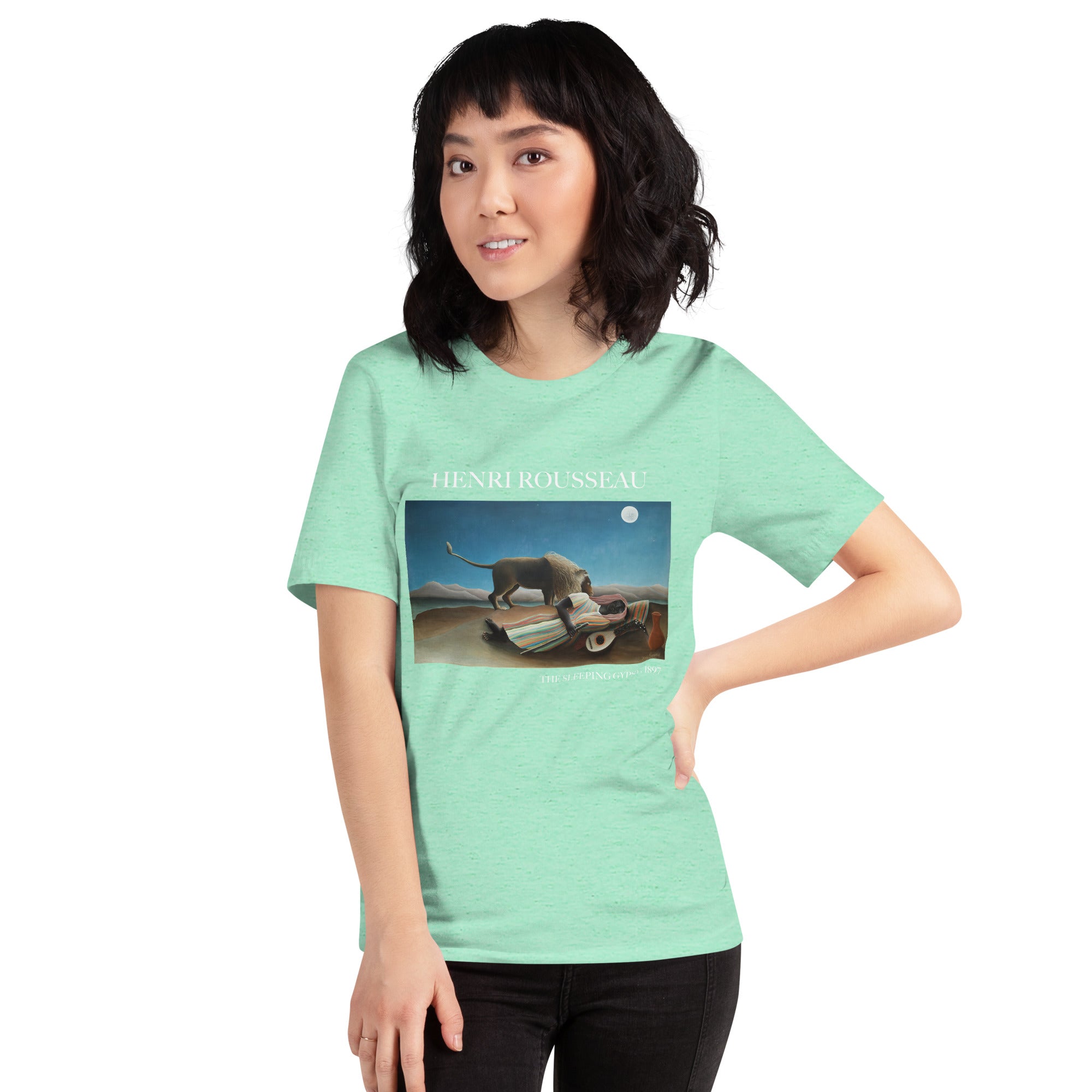 Henri Rousseau 'The Sleeping Gypsy' Famous Painting T-Shirt | Unisex Classic Art Tee