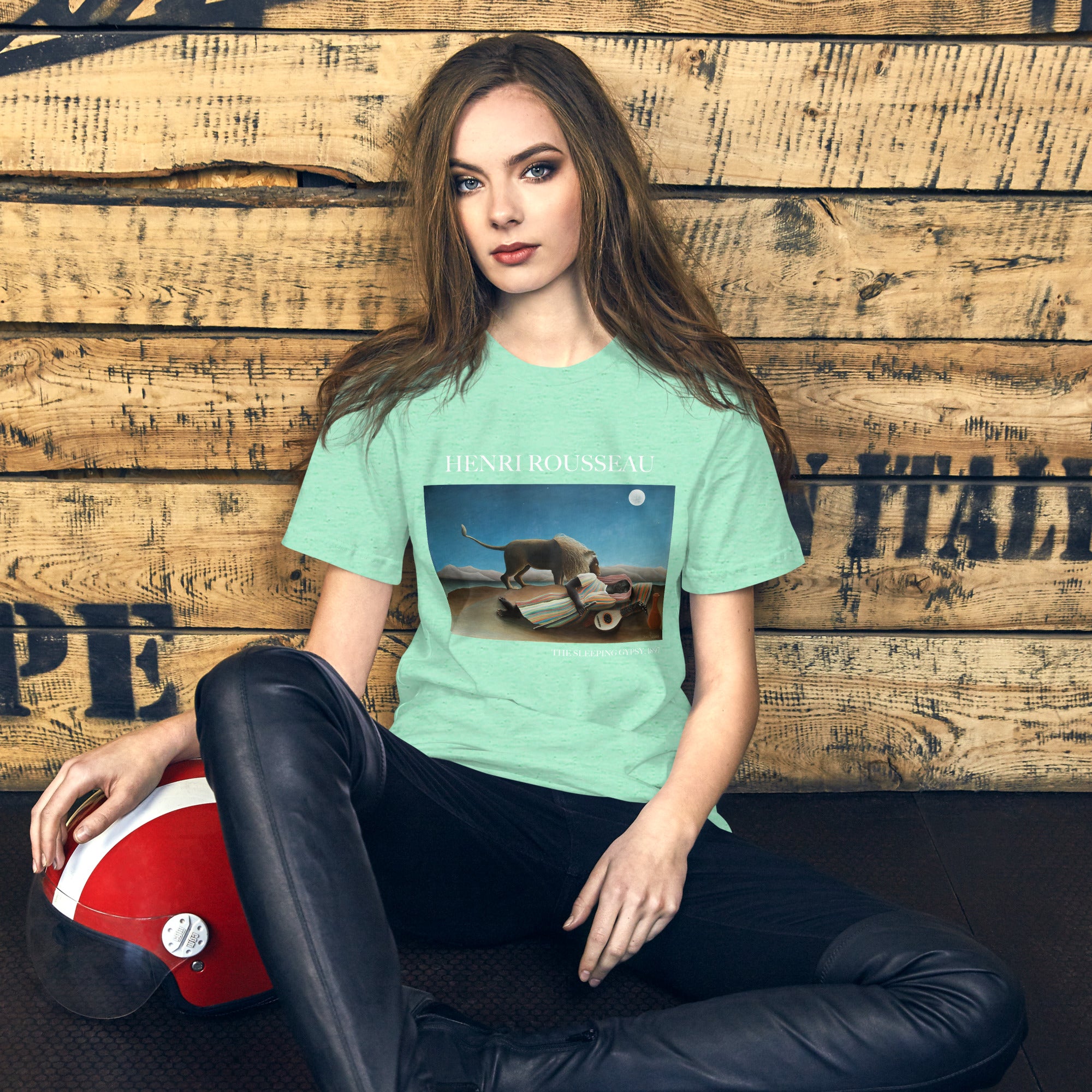 Henri Rousseau 'The Sleeping Gypsy' Famous Painting T-Shirt | Unisex Classic Art Tee