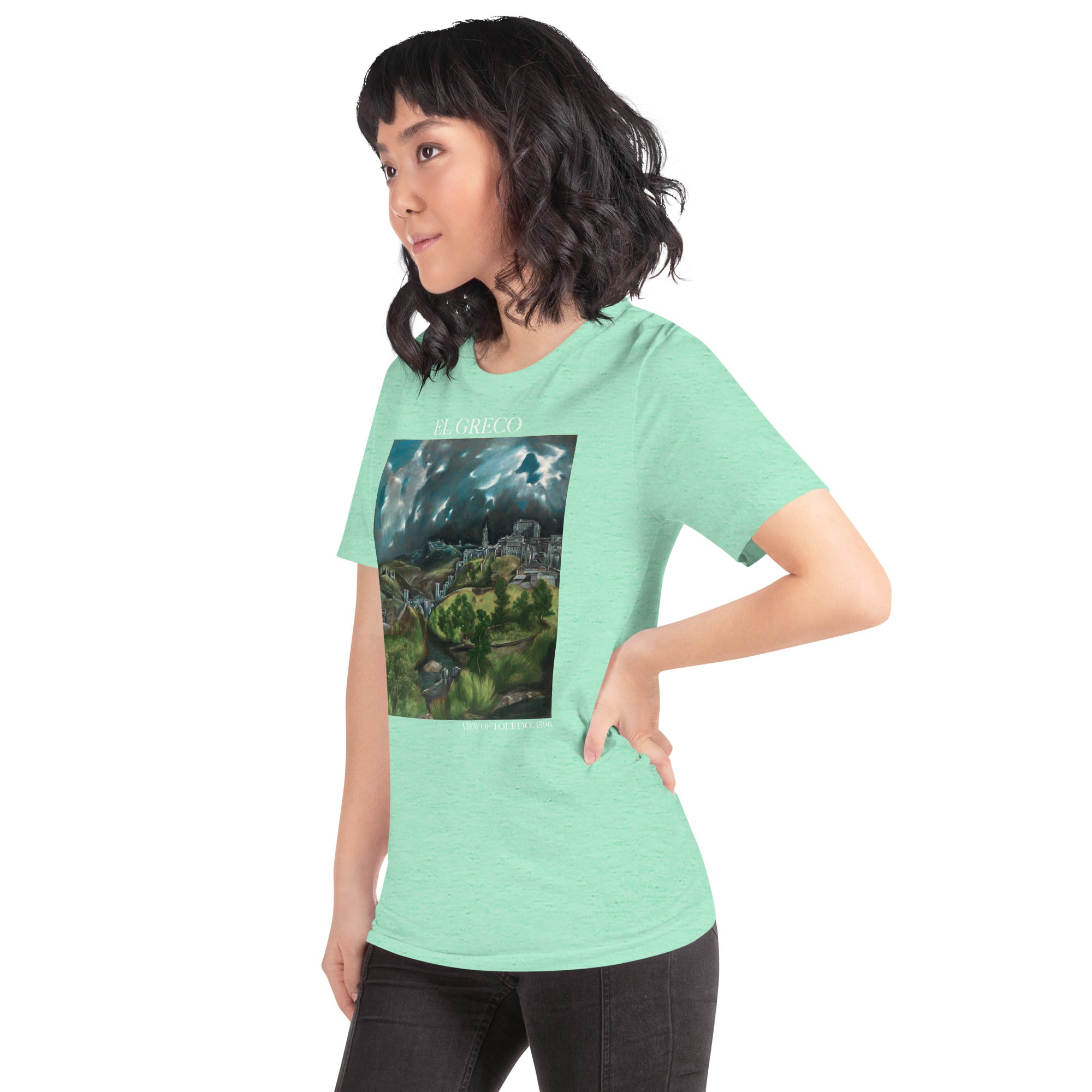 El Greco 'View of Toledo' Famous Painting T-Shirt | Unisex Classic Art Tee