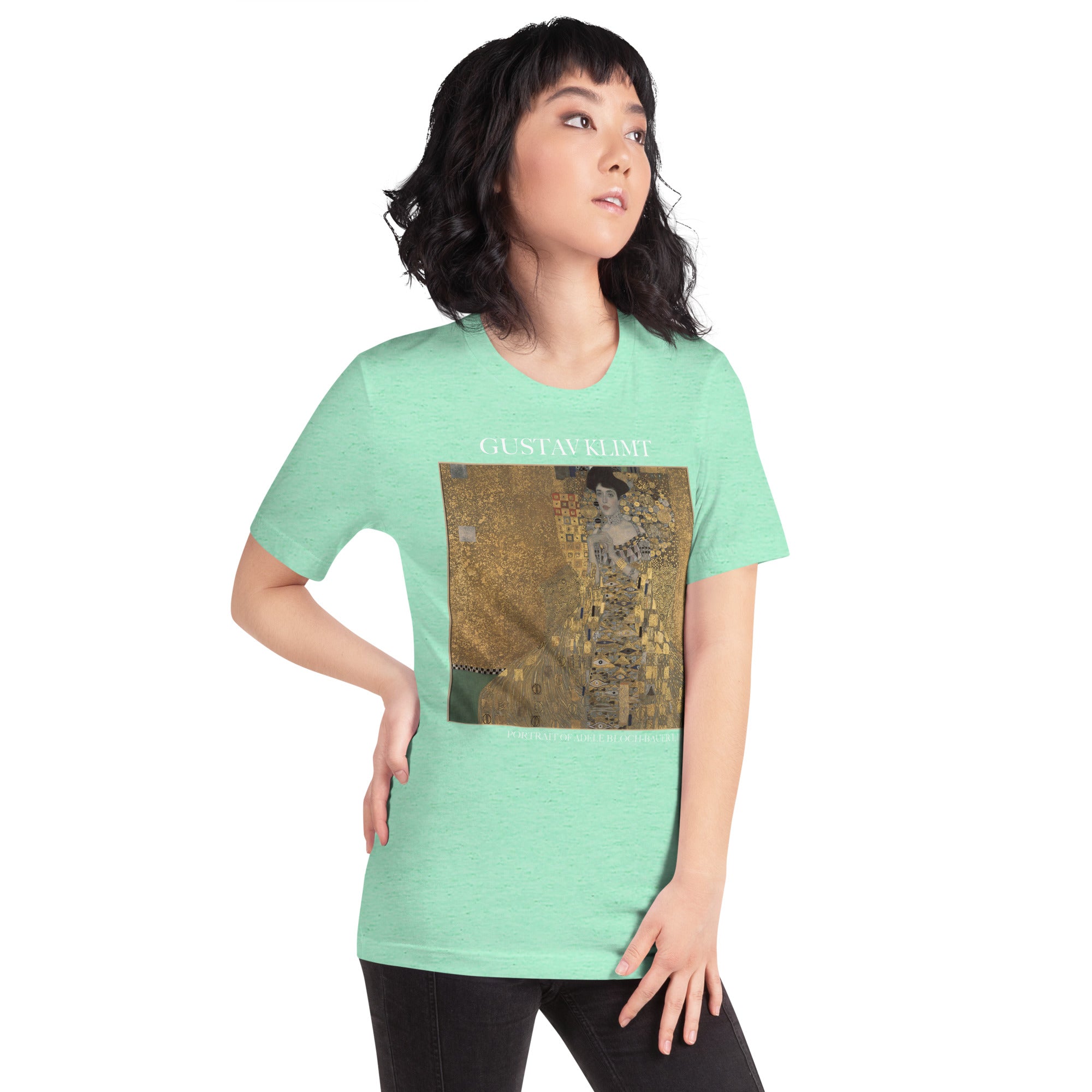 Gustav Klimt 'Portrait von Adele Bloch-Bauer I' Berühmtes Gemälde T-Shirt | Unisex Klassisches Kunst-T-Shirt