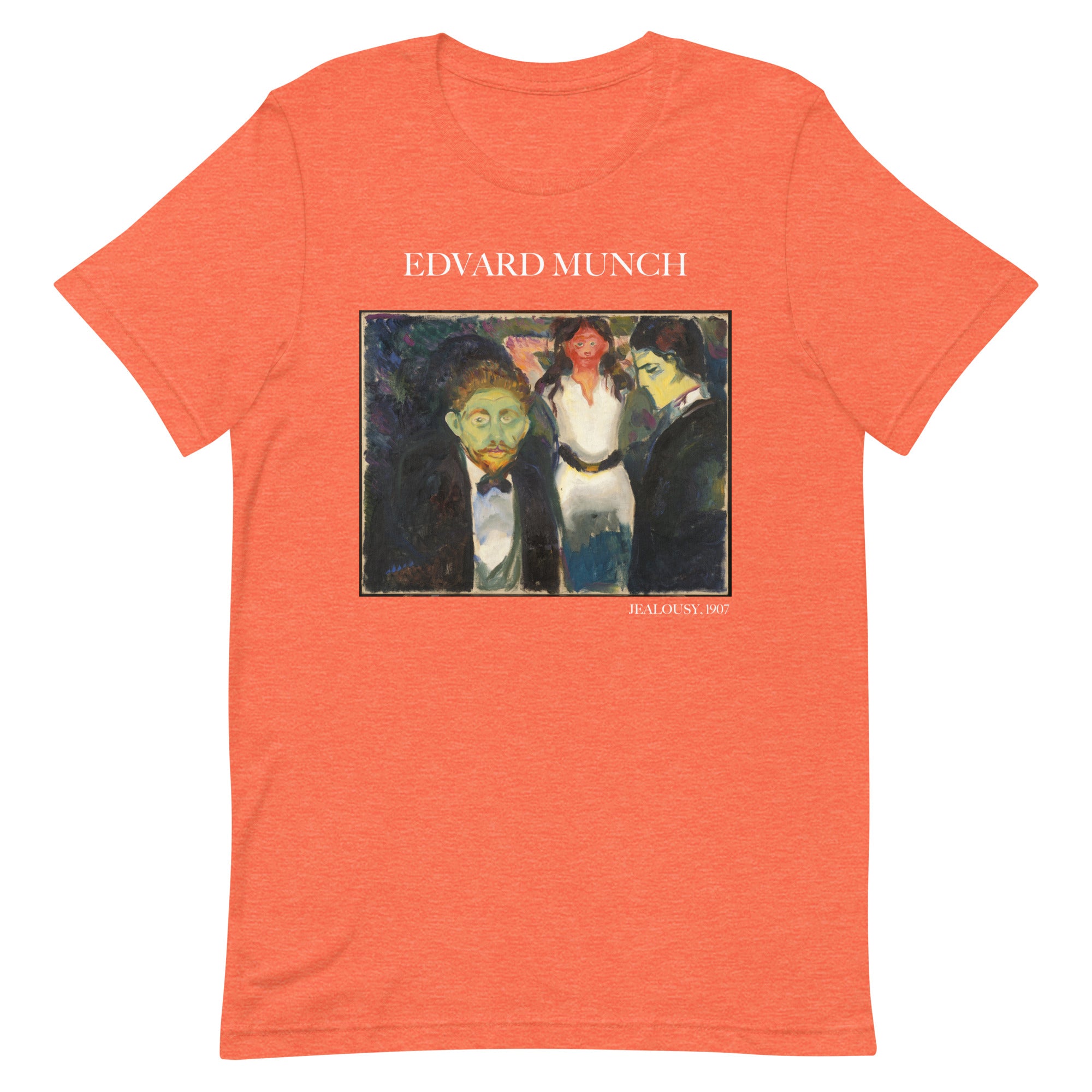 Edvard Munch T-Shirt „Eifersucht“ – berühmtes Gemälde – Unisex-T-Shirt im klassischen Kunststil